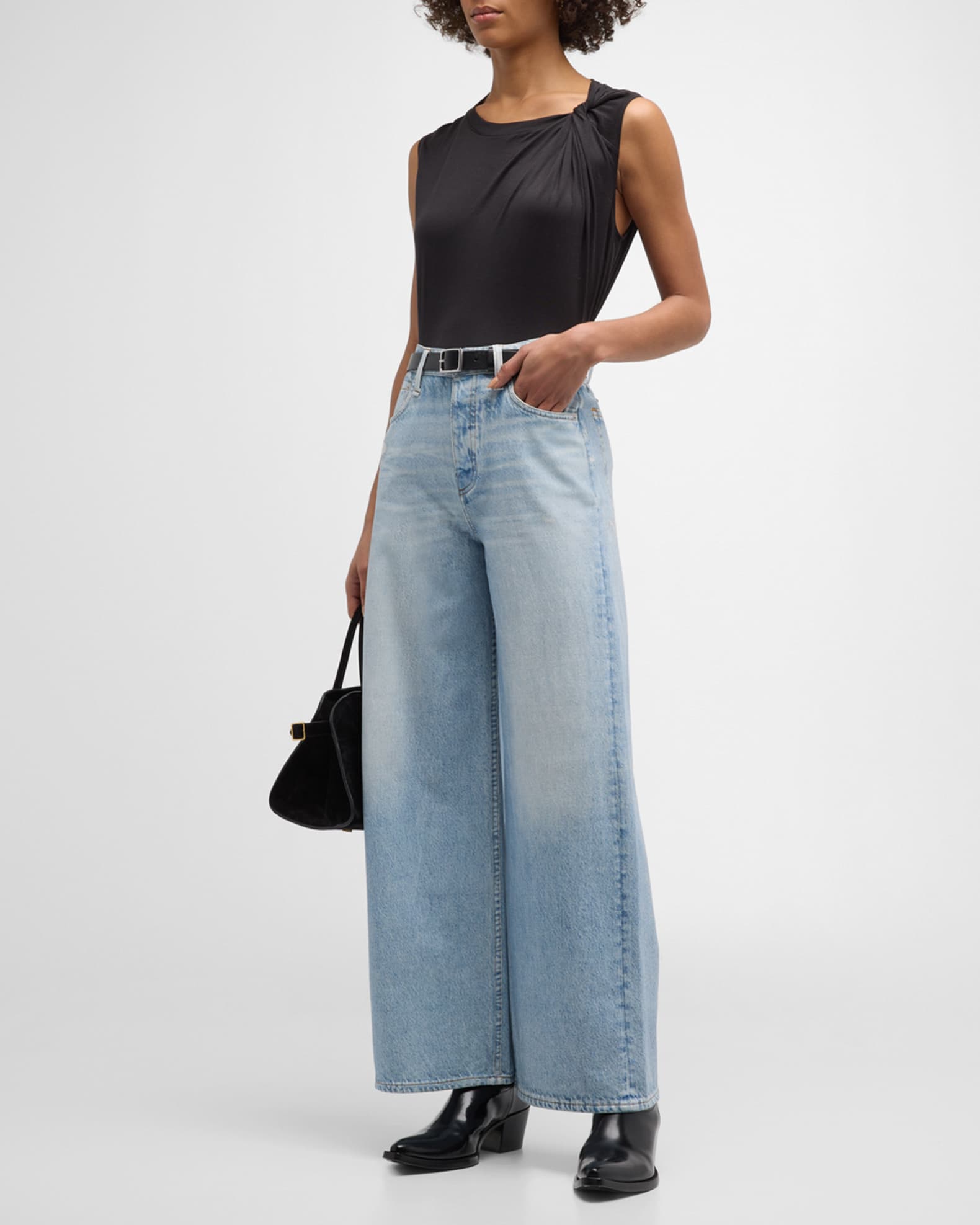 Miramar Sofie Cropped Wide-Leg Jeans 1