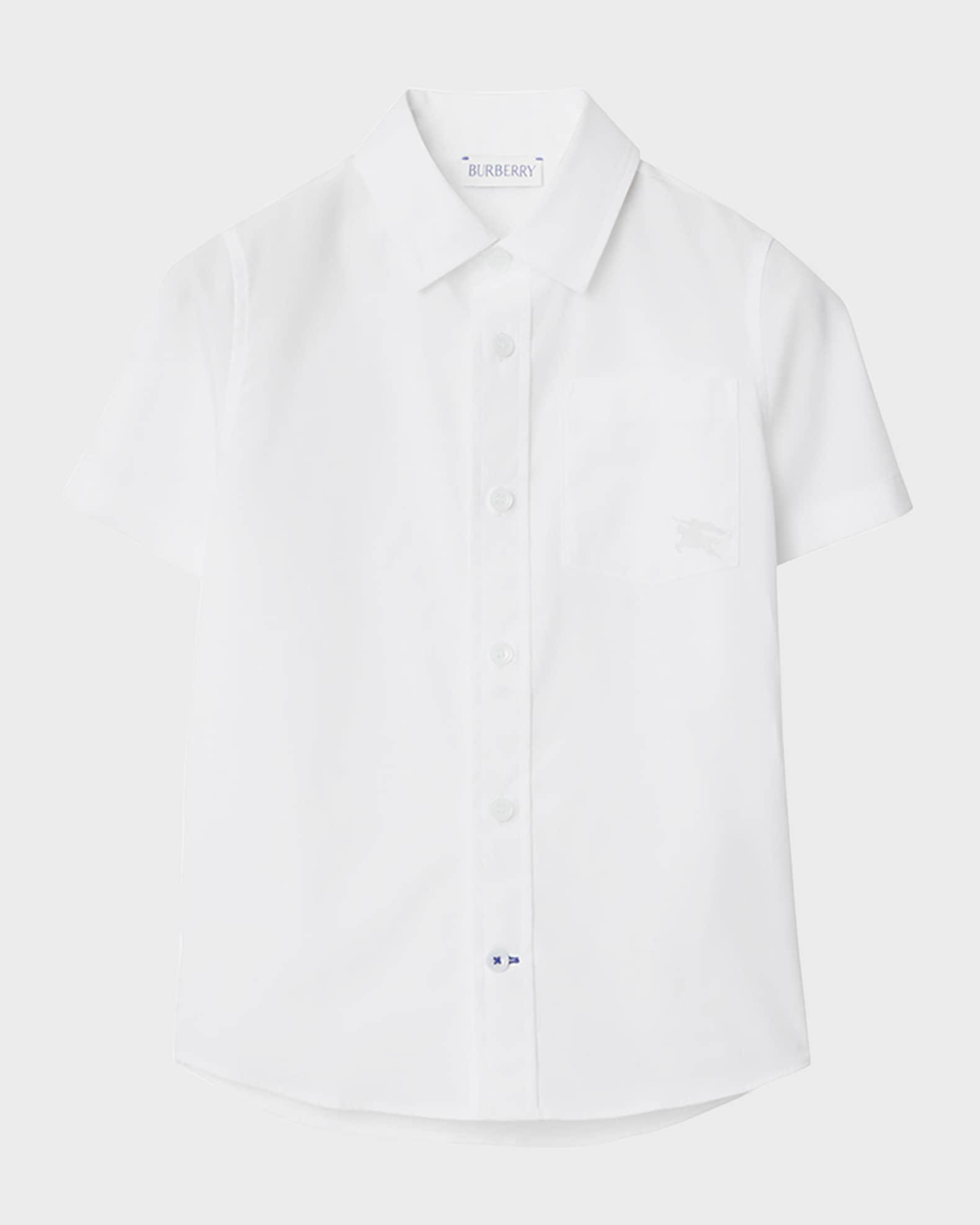 Boy's Owen EKD Embroidered Short-Sleeve Shirt, Size 3-14 0