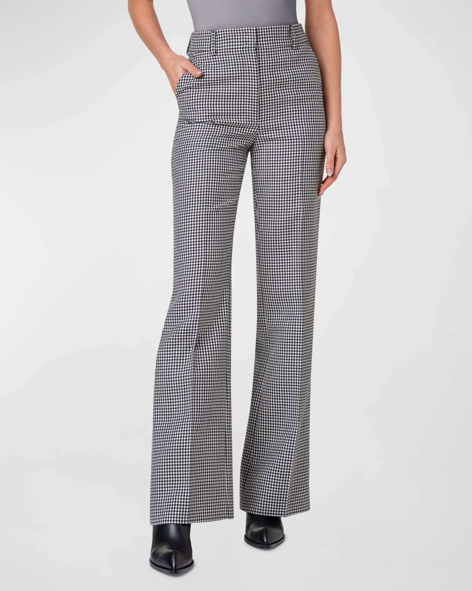 Florine Double-Face Wool Straight-Leg Pants  1