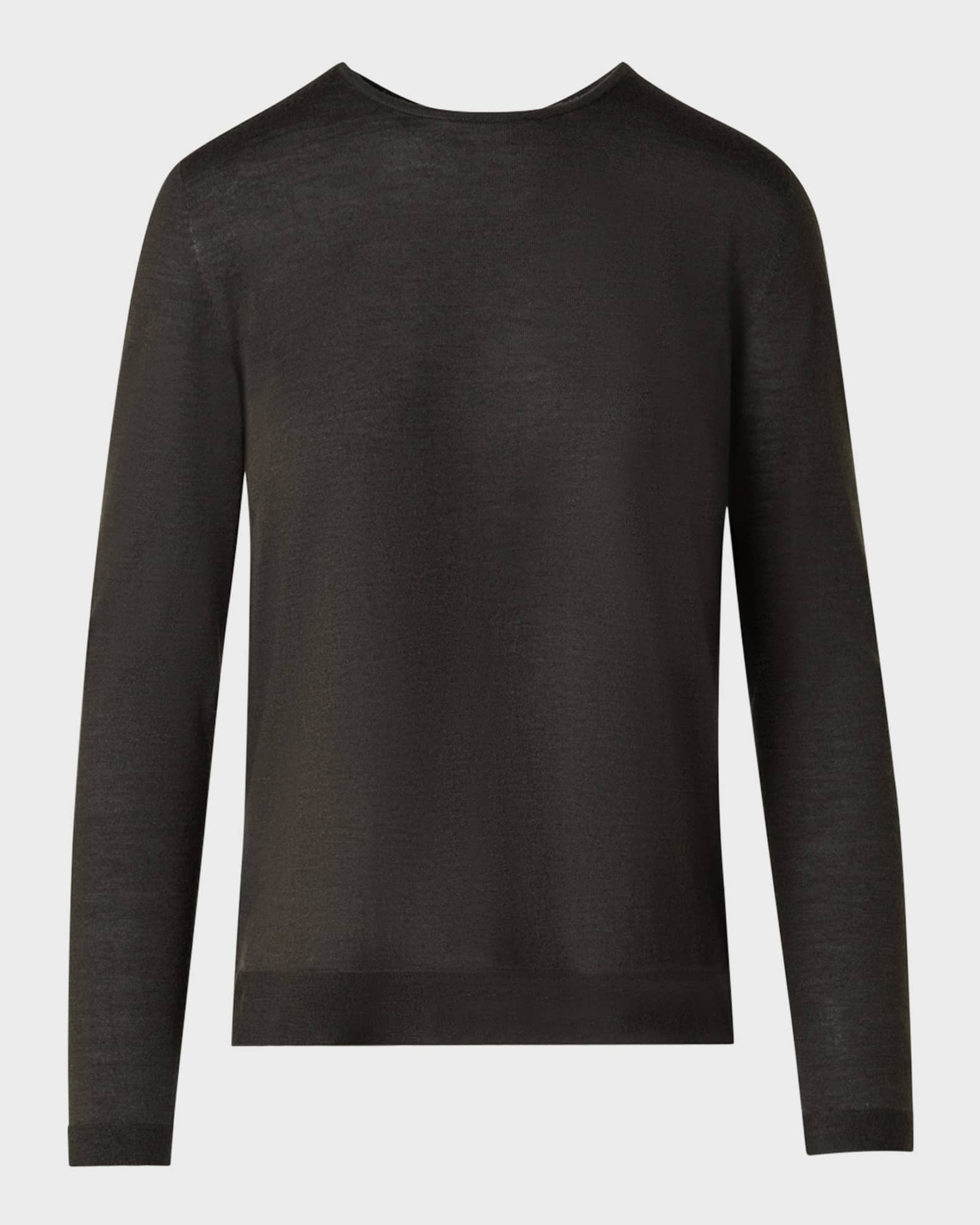 Cashmere-Silk Fine Gauge Knit Sweater