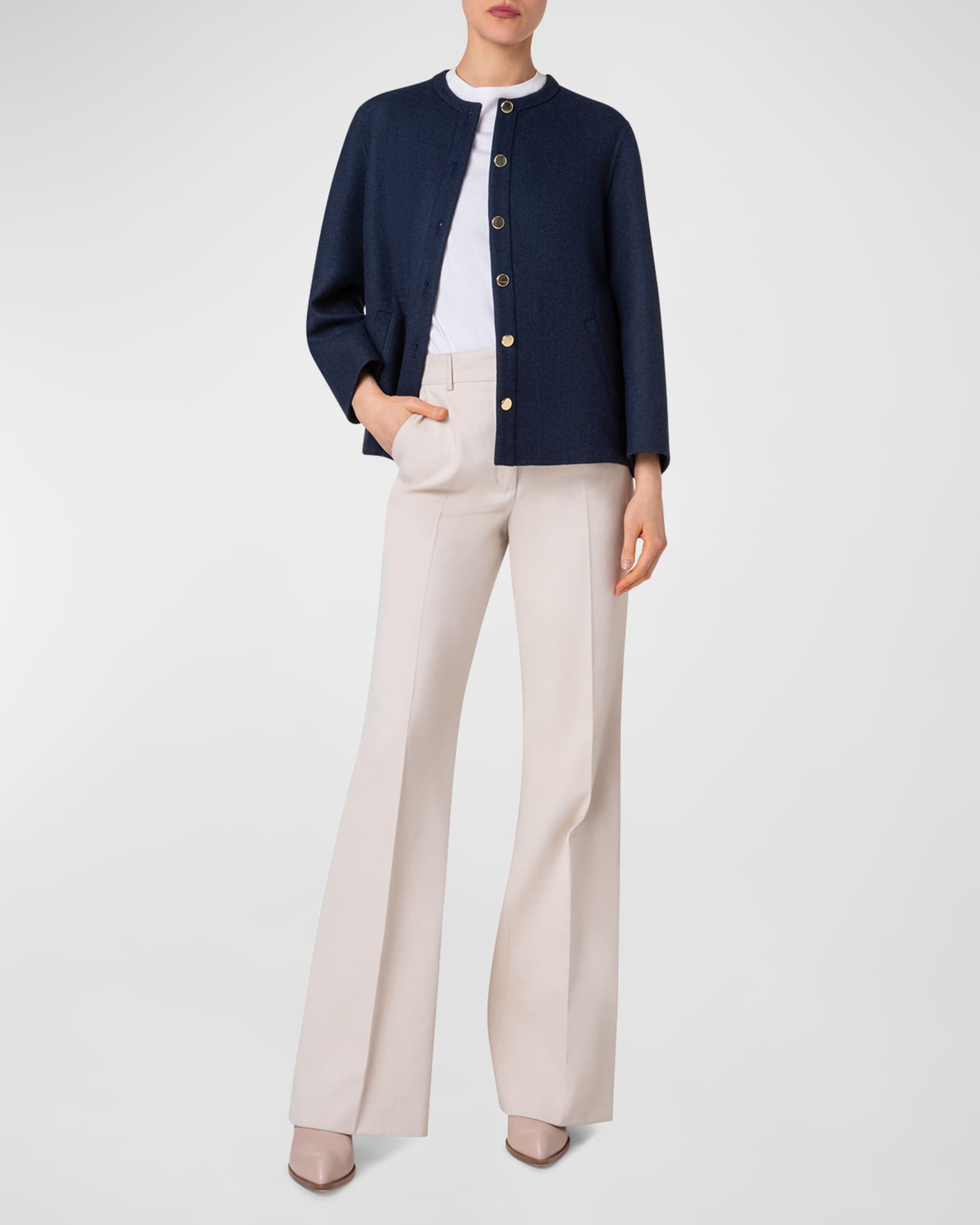 Wilke Double-Face Wool Short Jacket 1