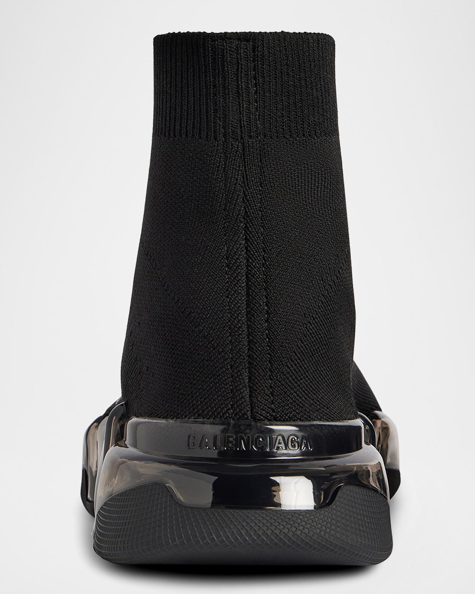 BALENCIAGA MEN\'S SPEED 2.0 RECYCLED KNIT SANDAL SIZE 9US or 42 EU RETAIL… Buy Balenciaga Black Speed 2.0 Slide Sandals in Recycled  main image 3