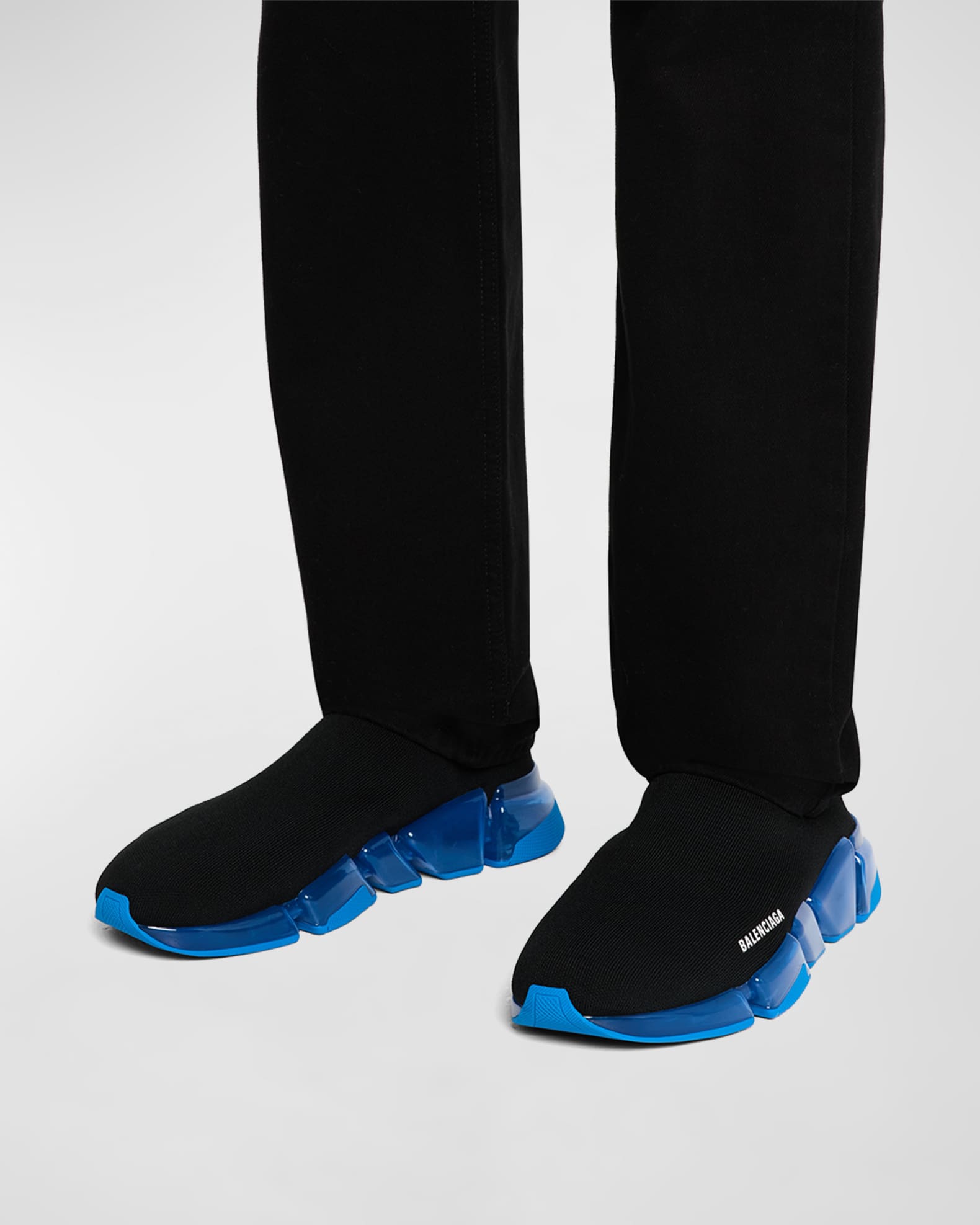 Men's Speed 2.0 Clear-Sole Knit Runner Sneakers 1