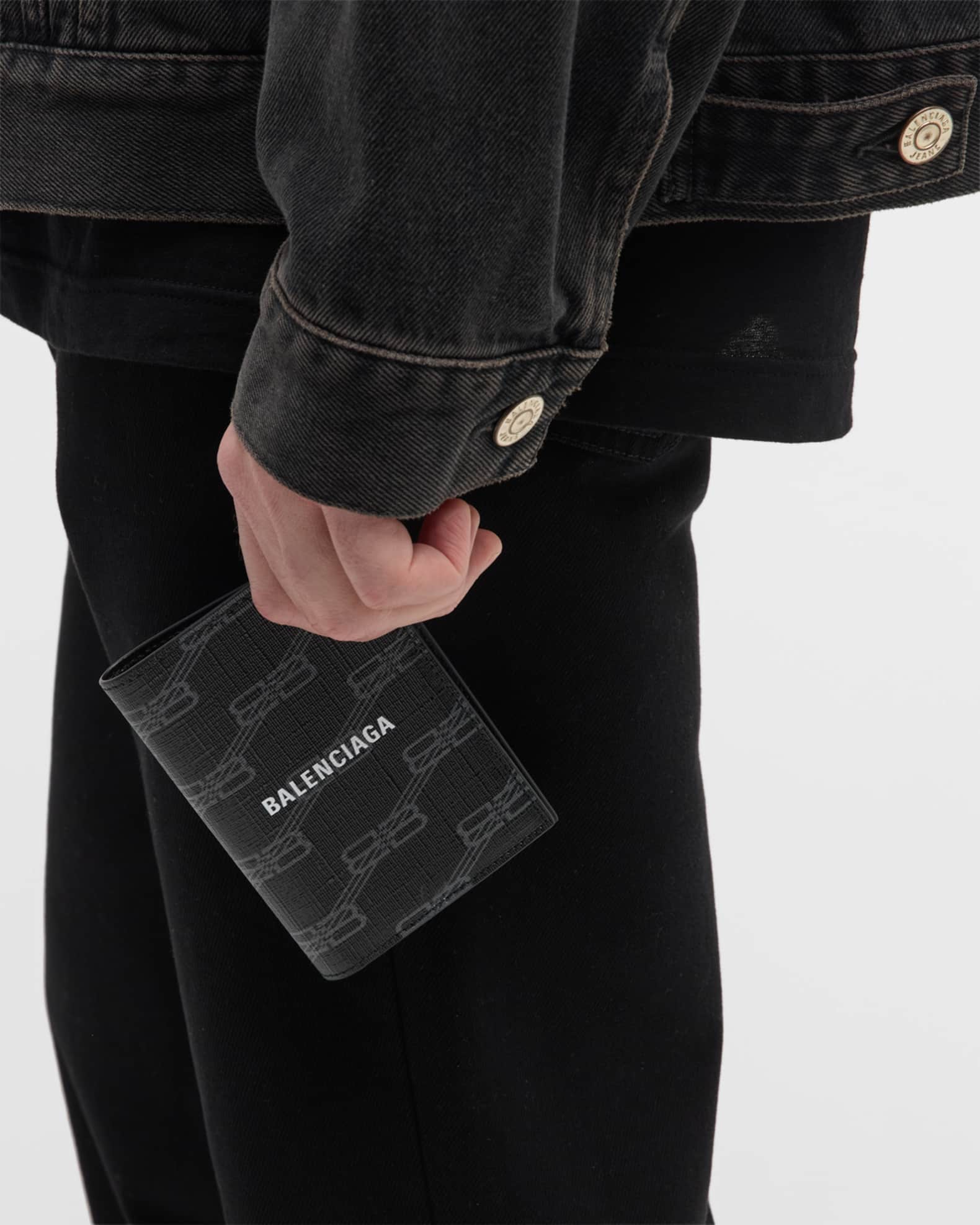 Men's Monogram Coated Canvas Bifold Wallet 1