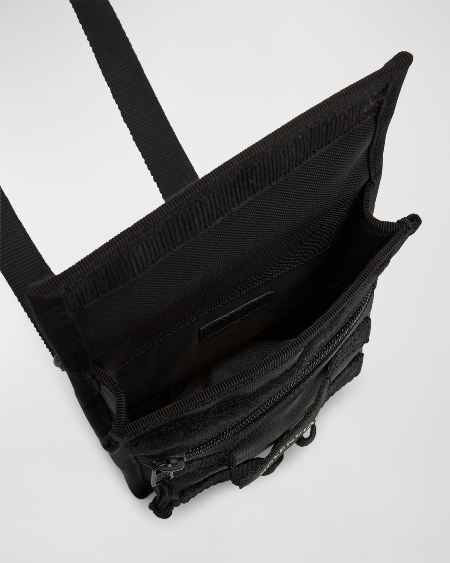 Balenciaga Men's Nylon Army Pouch With Strap | Neiman Marcus