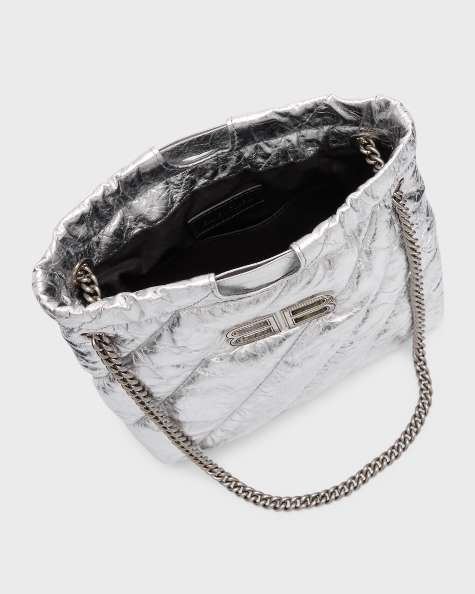 BALENCIAGA Tote Crush チェーン XS バッグ メタリック BALENCIAGA Tote Crush チェーン XS バッグ メタリック