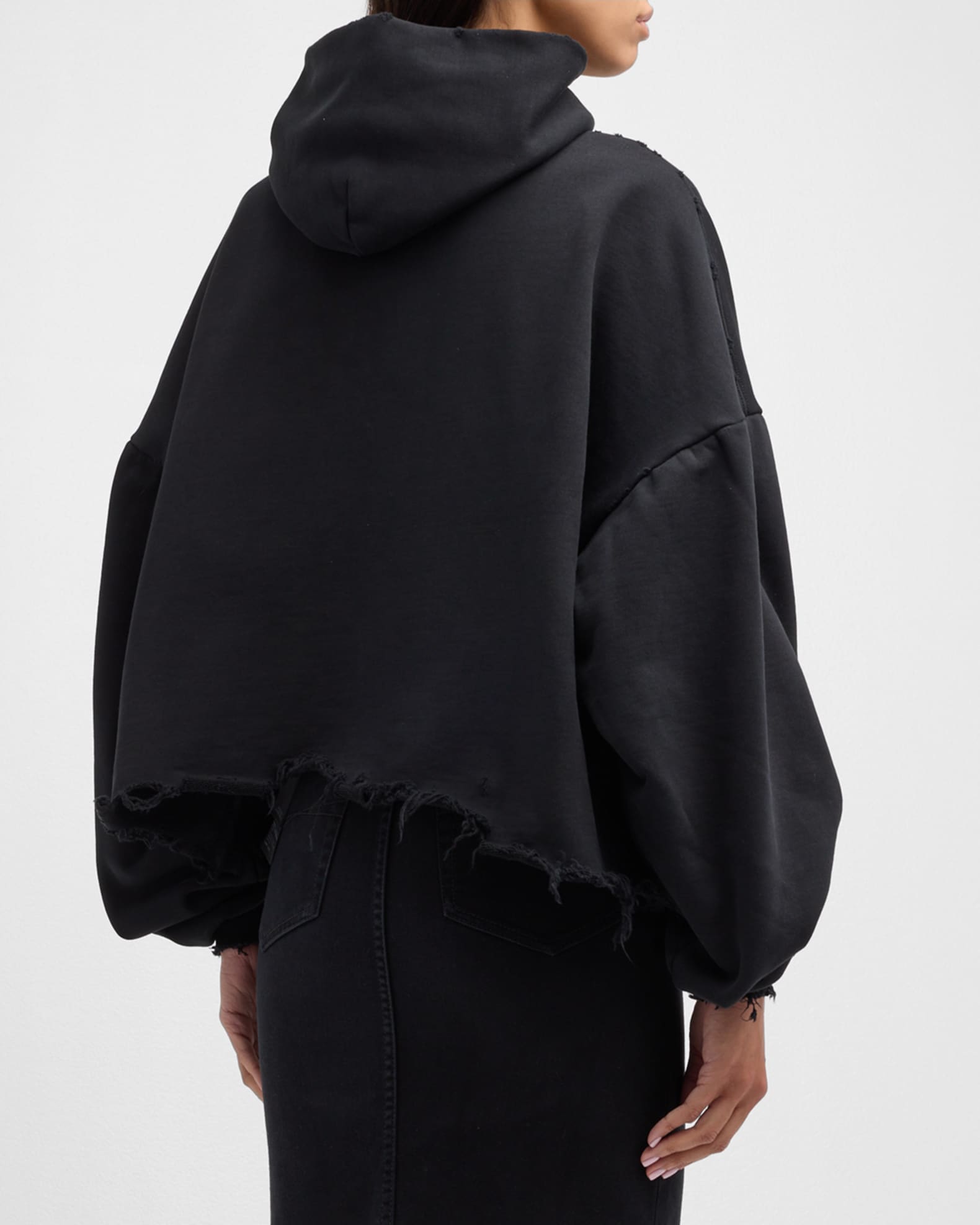 Balenciaga new arrivals cropped hoodie