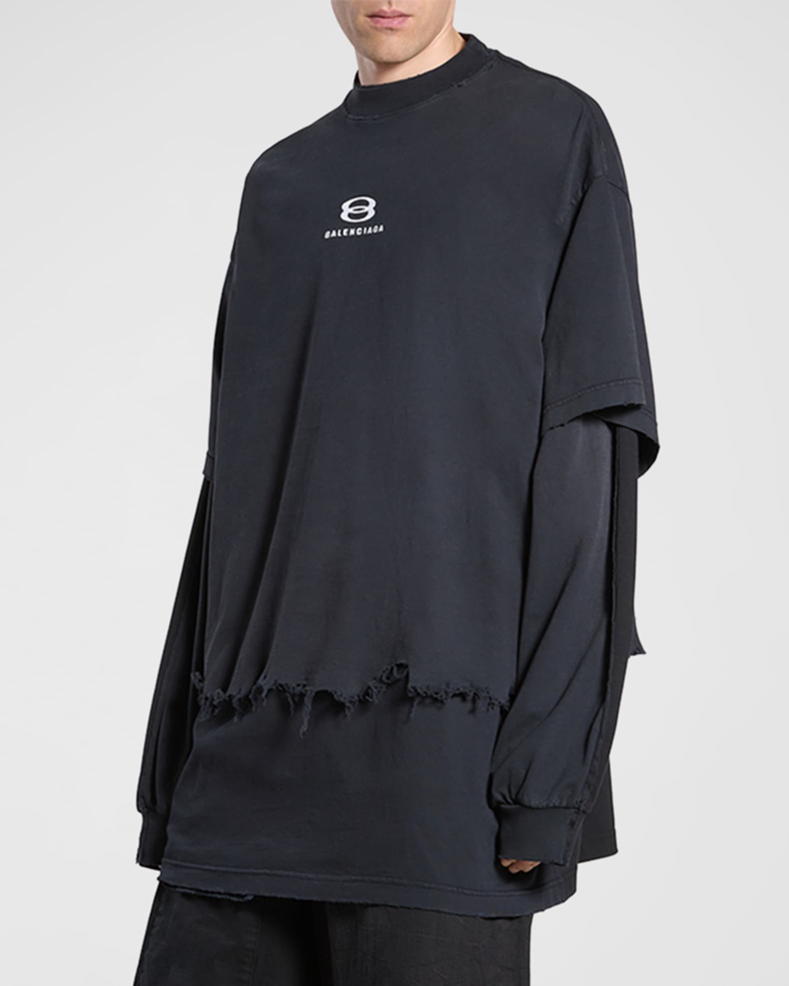 Balenciaga Unity Cut Off Cropped T-Shirt – www.Lukes.store