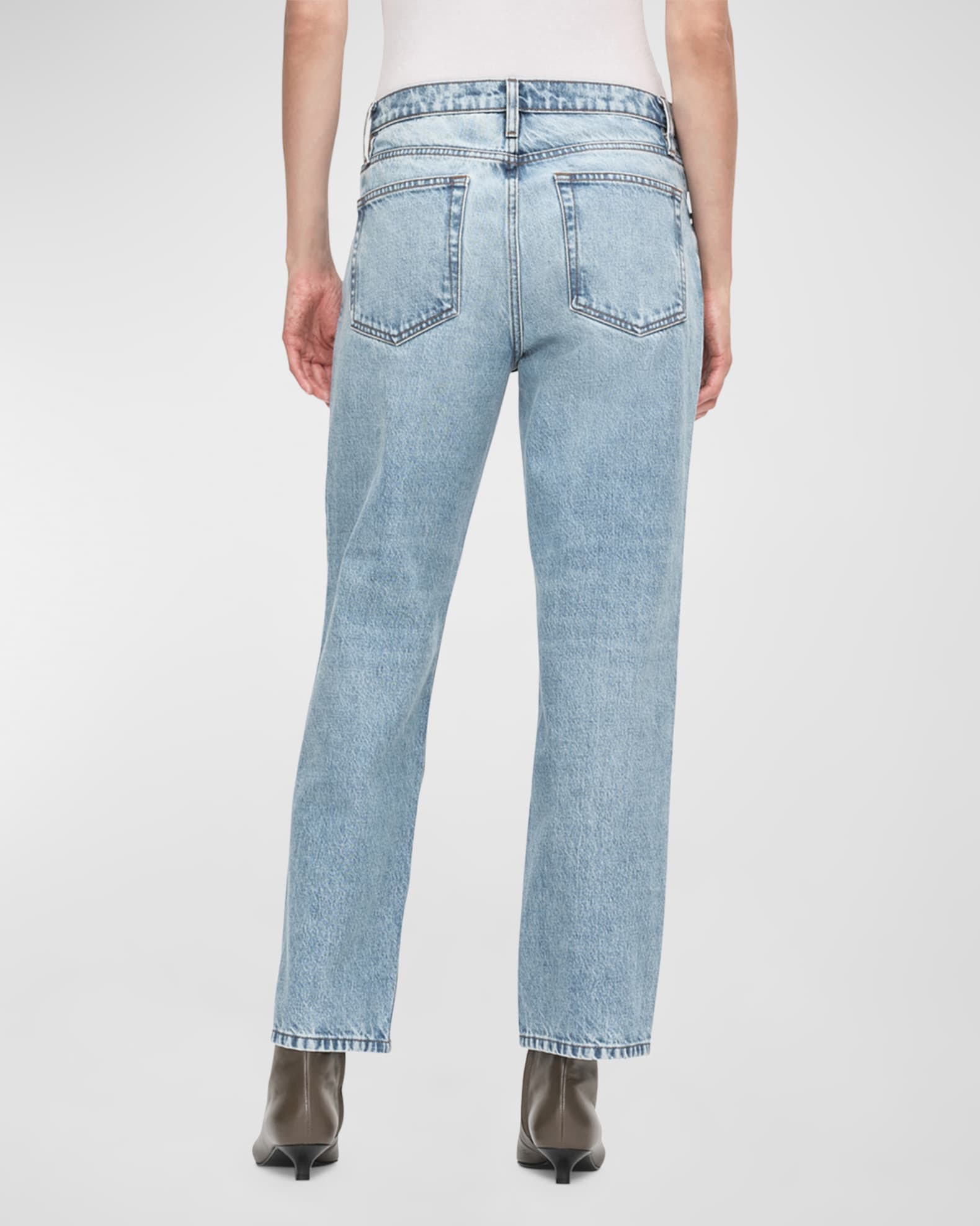 FRAME The Slouchy Straight Jeans | Neiman Marcus