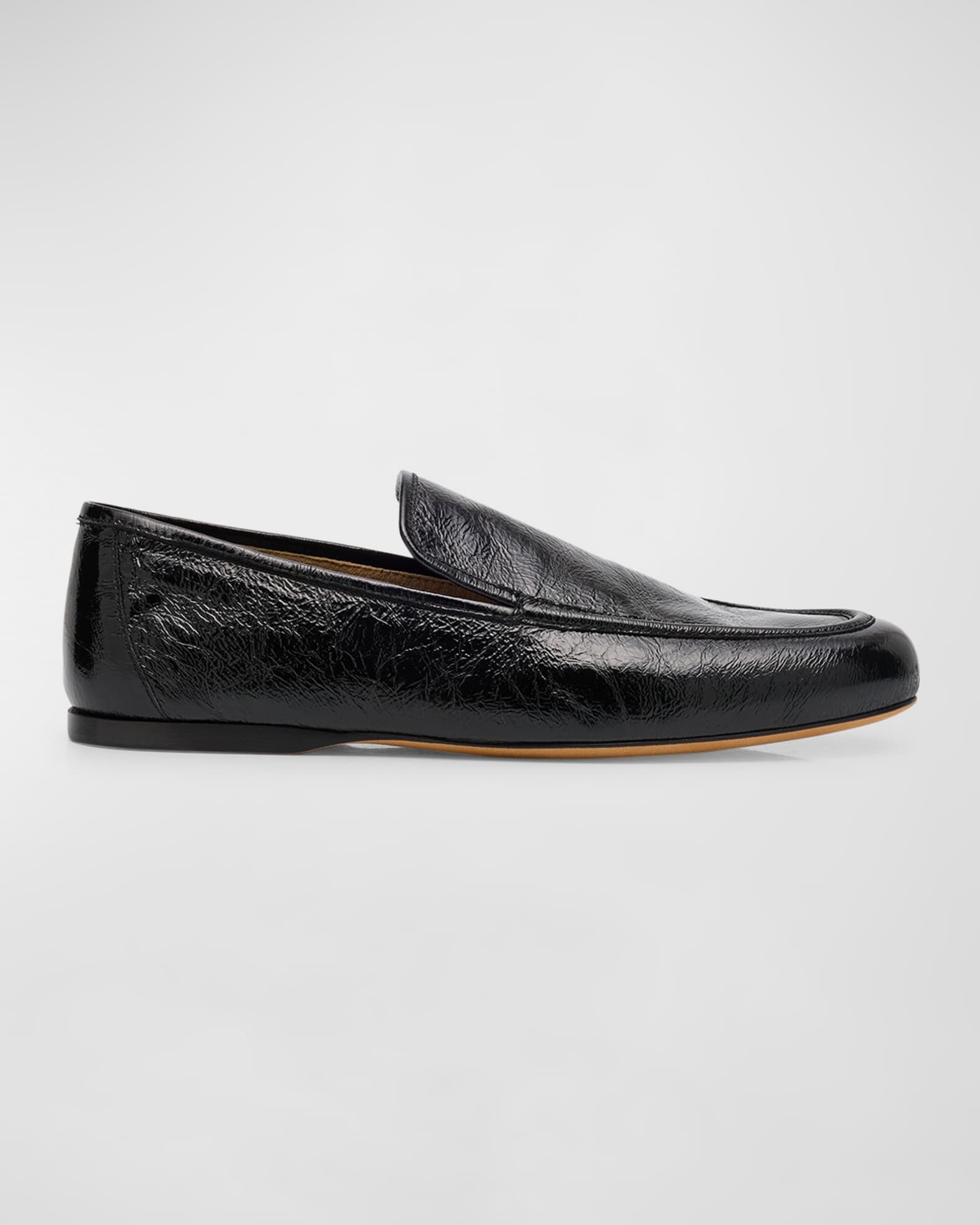 Khaite Alessia Leather Slip-On Loafers