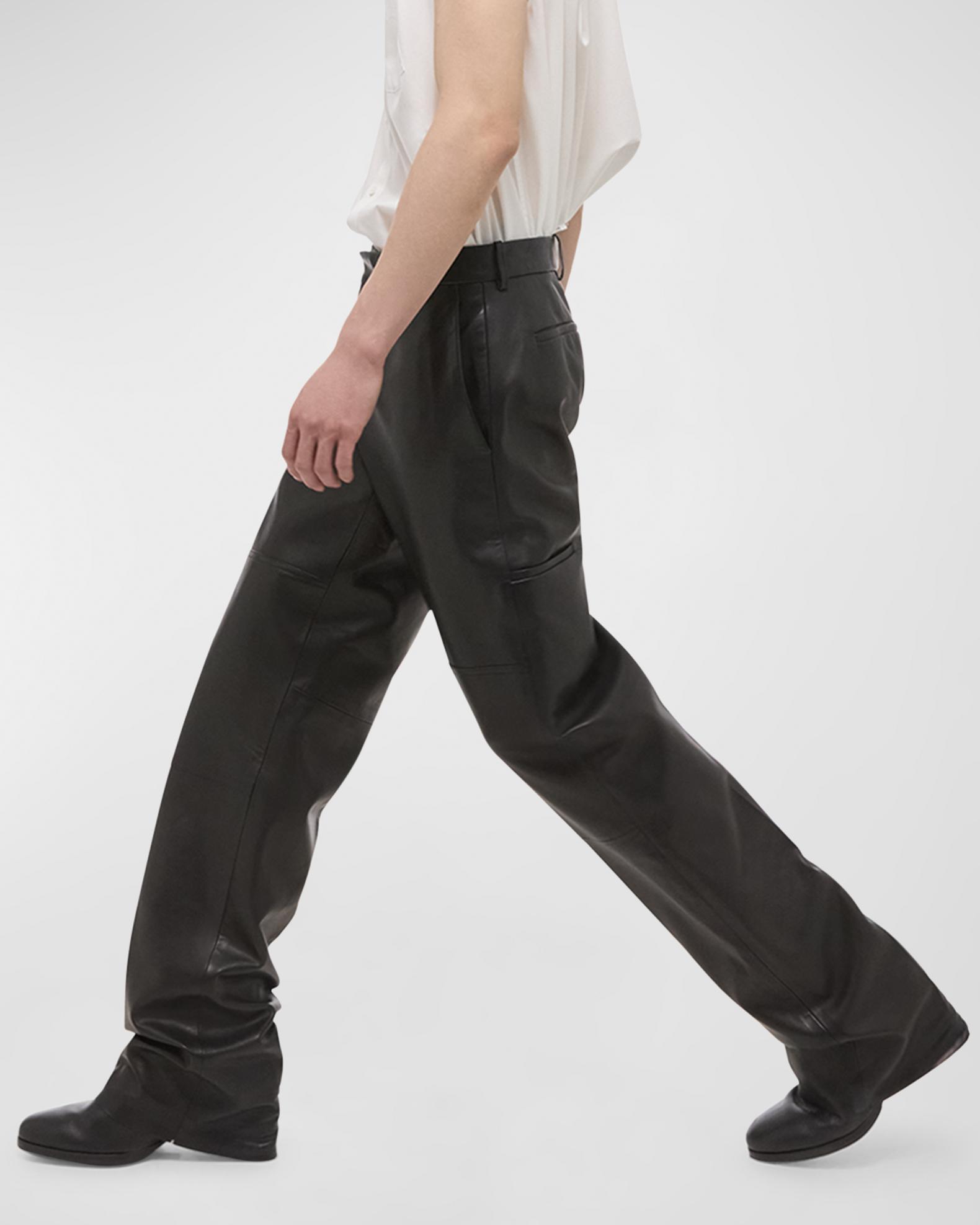 Helmut Lang Leather Pants Mens Helmut Lang Leather Pants Black 
