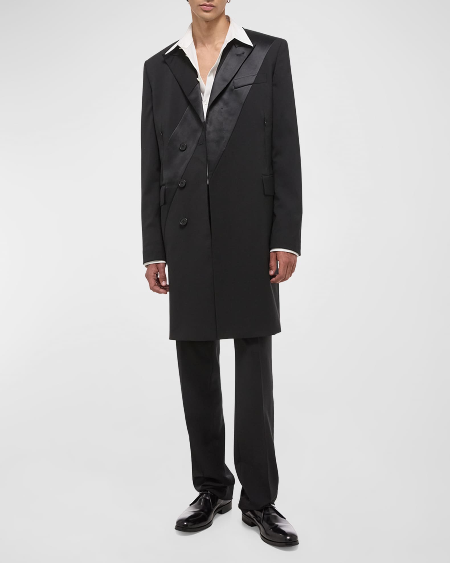Overcoat for tuxedo shop