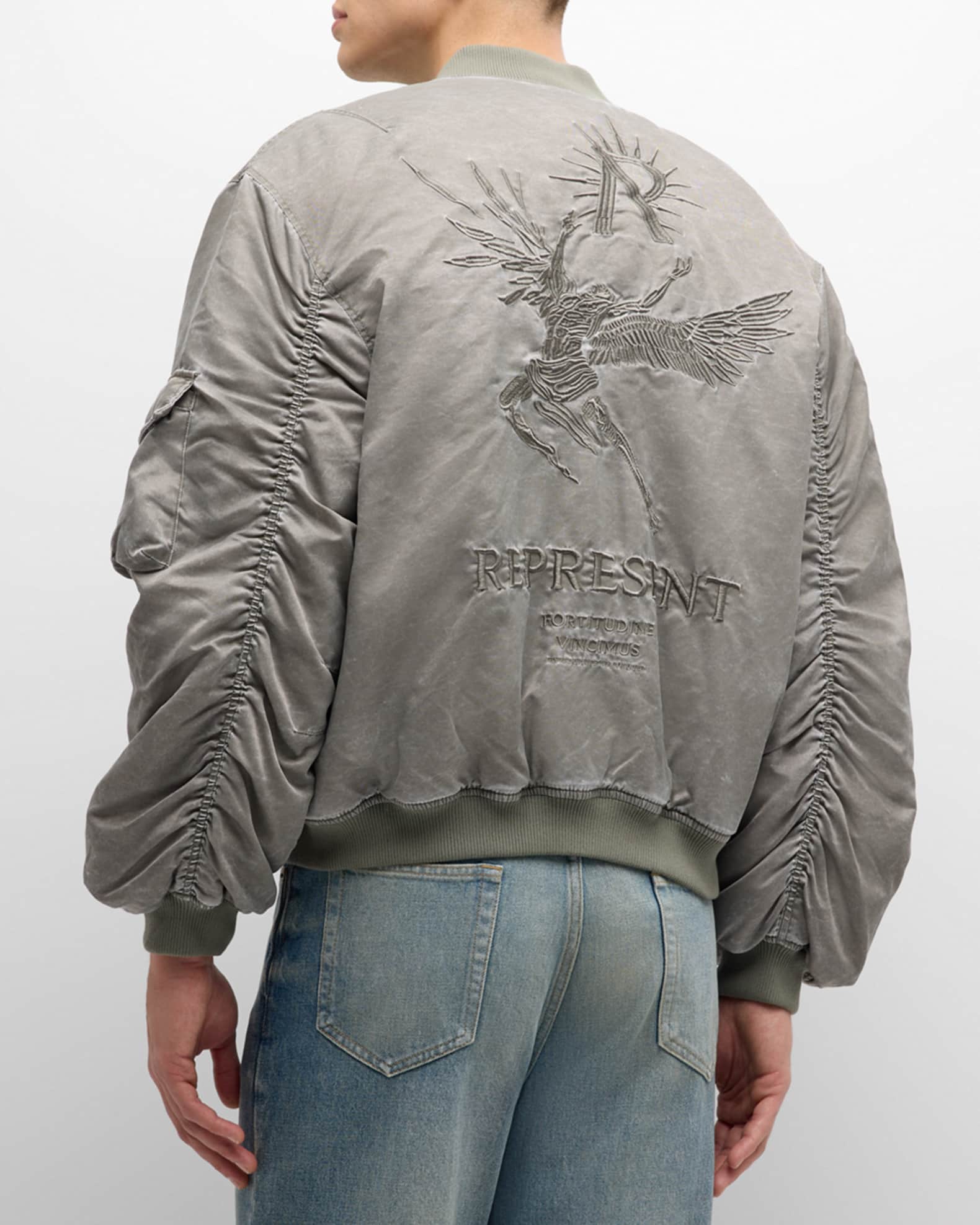 REPRESENT Men s Icarus Classic Flight Bomber Jacket Neiman Marcus