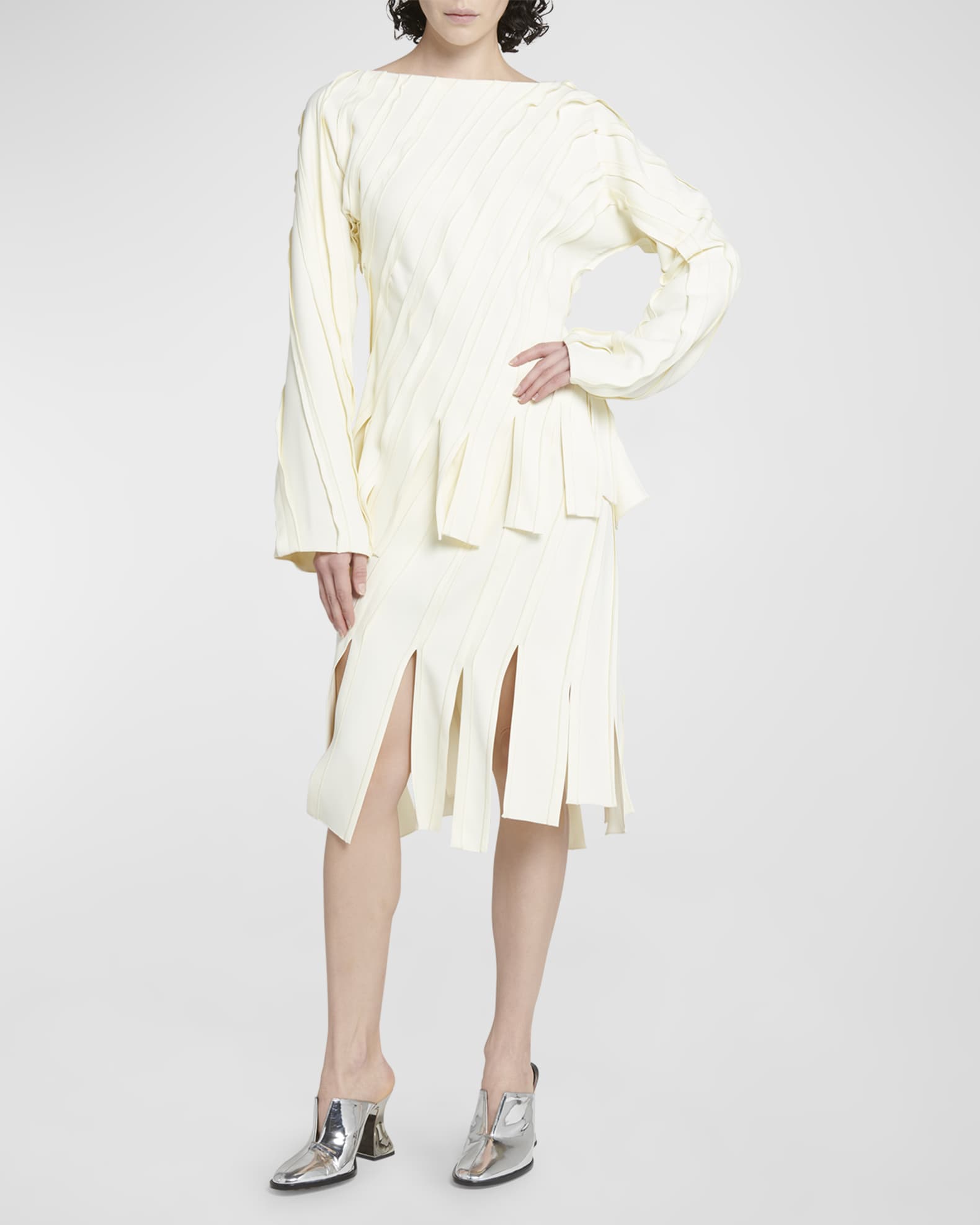 Fluid Stretch Striped Cutaway Top 1