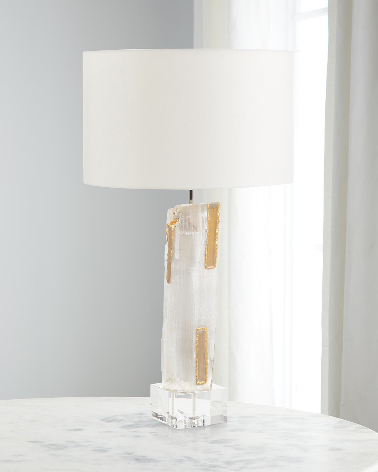 Selenite led lamp outlet