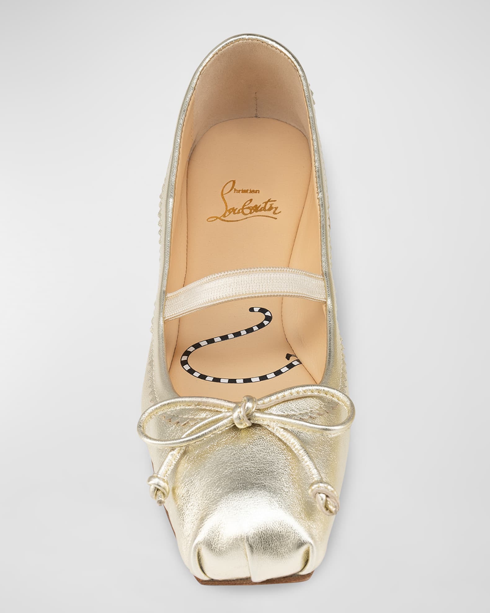 Christian Louboutin Girl's Leather Ballet Flats, Toddlers/Kids