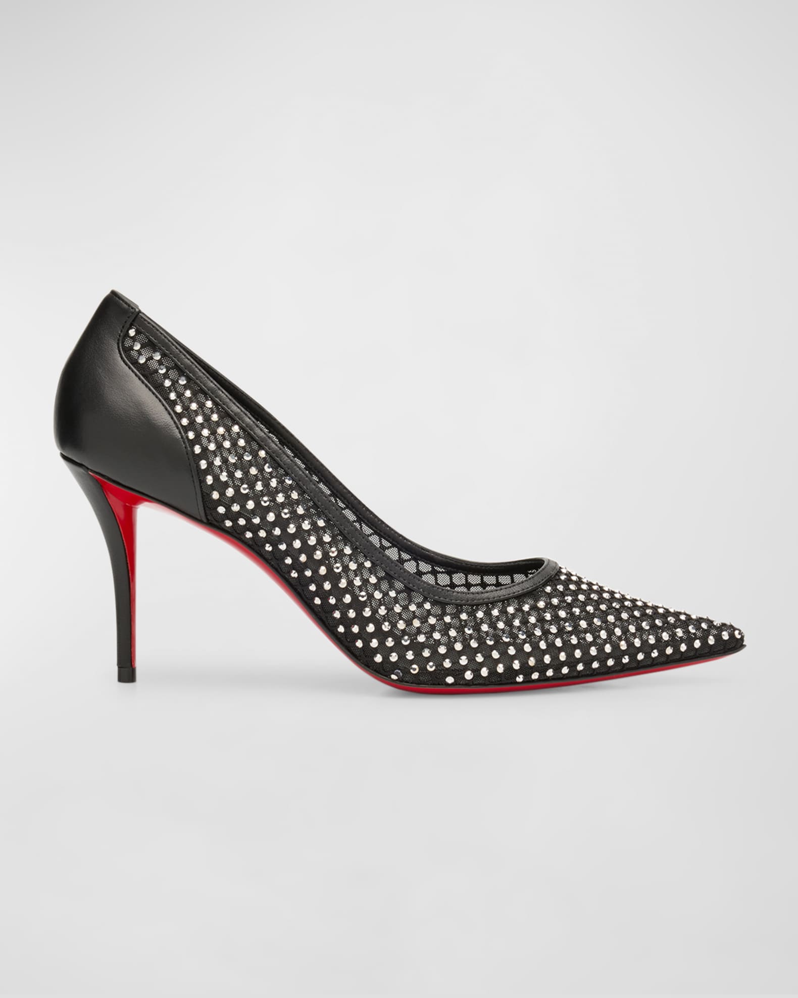 Christian Louboutin Apostropha Mesh Strass Red Sole Pumps Neiman Marcus