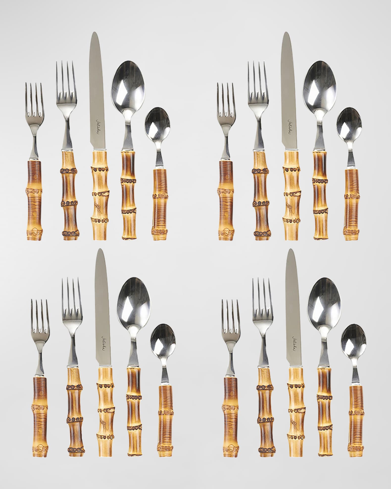 Juliska Bamboo 20Piece Flatware Set Neiman Marcus