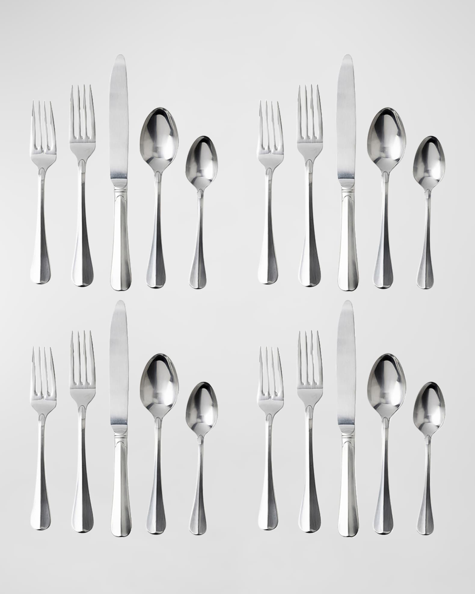 Juliska Bistro 20Piece Flatware Set Bright Satin Neiman Marcus