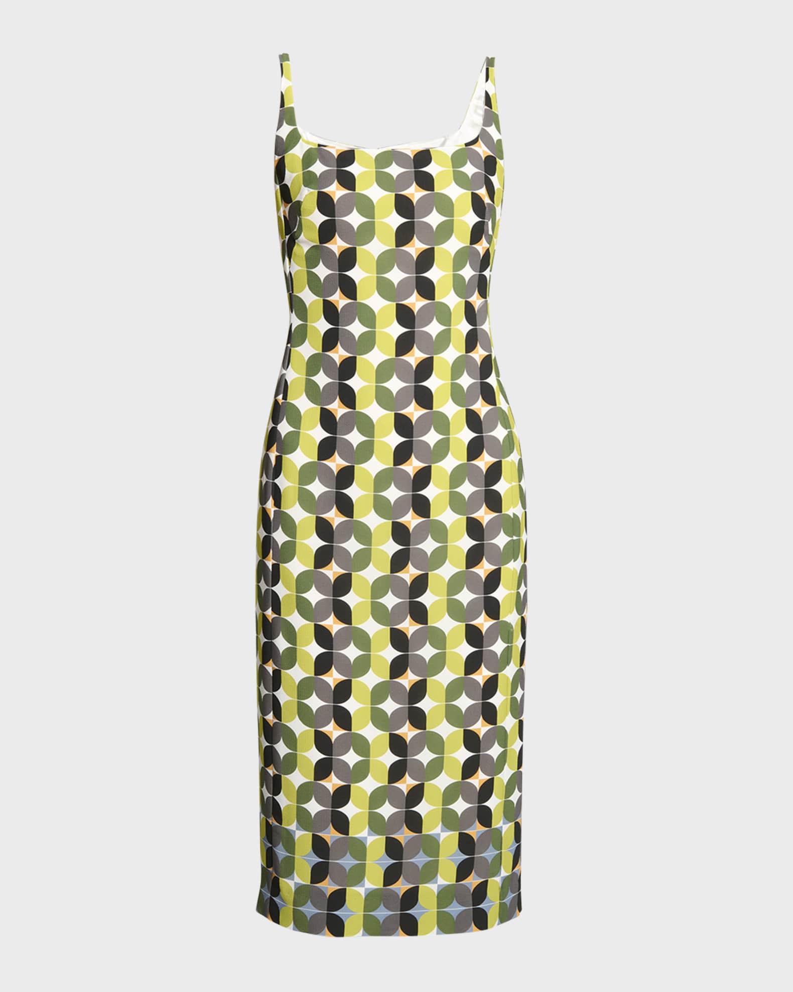 Patterned midi dress outlet