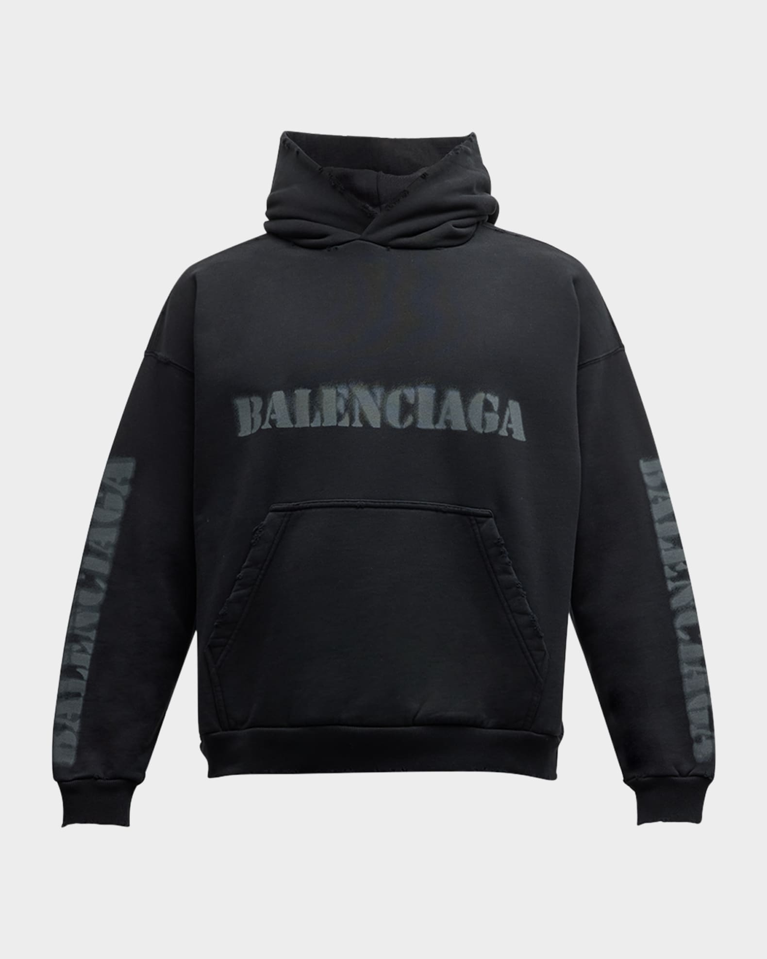 Men s Fleece Stencil Logo Hoodie