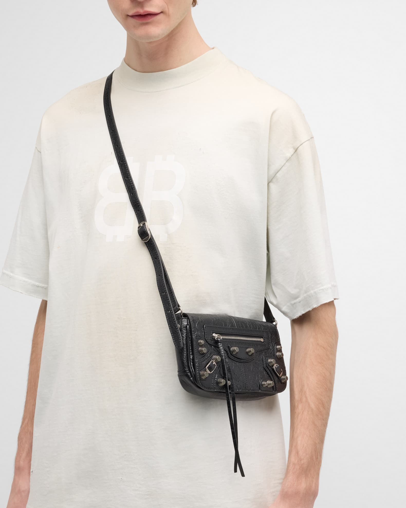 ブランド公式通販サイト Crossbody Flap Mini Cagole Le Men's Balenciaga Bag Neiman | バッグ