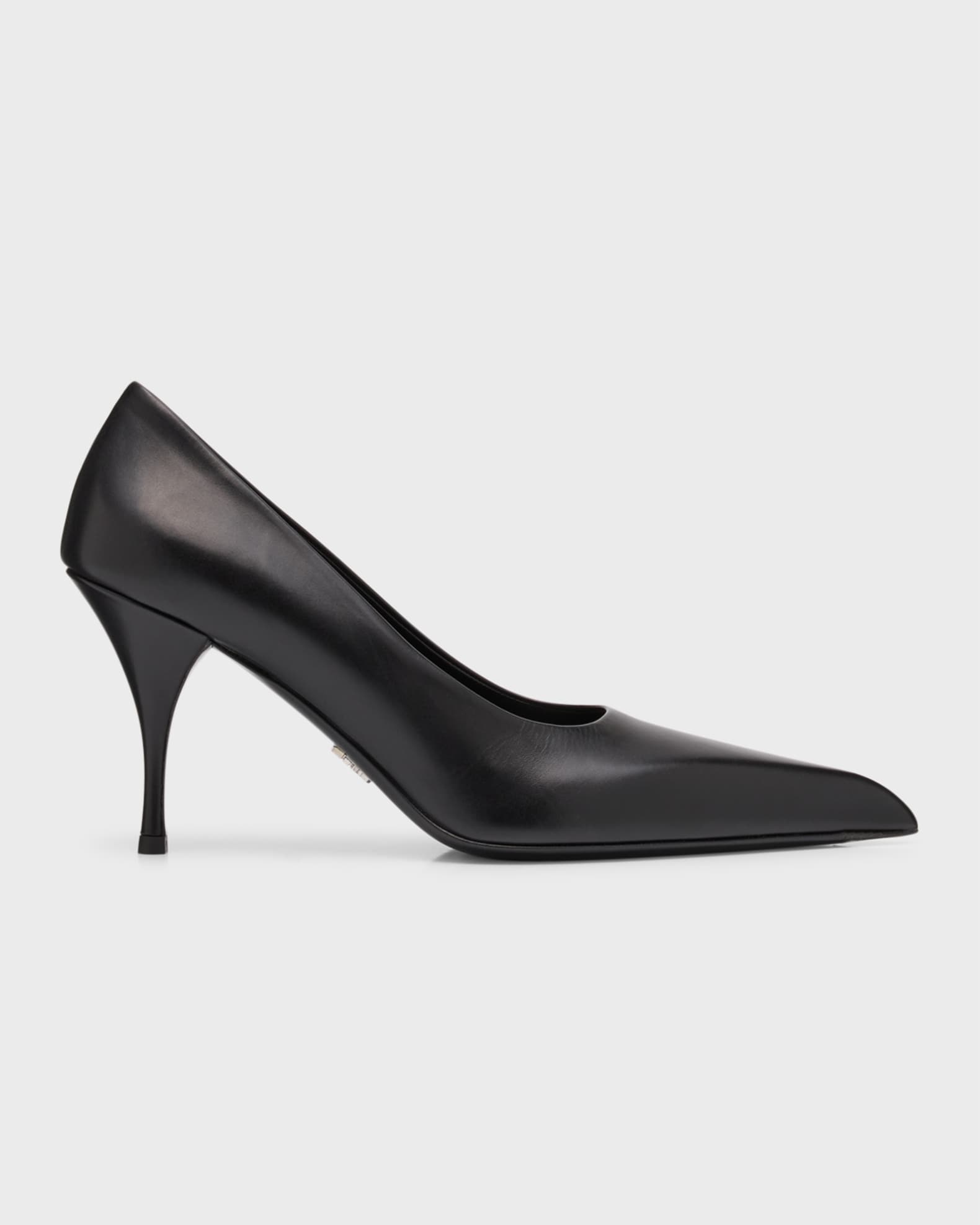 Calfskin Leather Stiletto Pumps 0