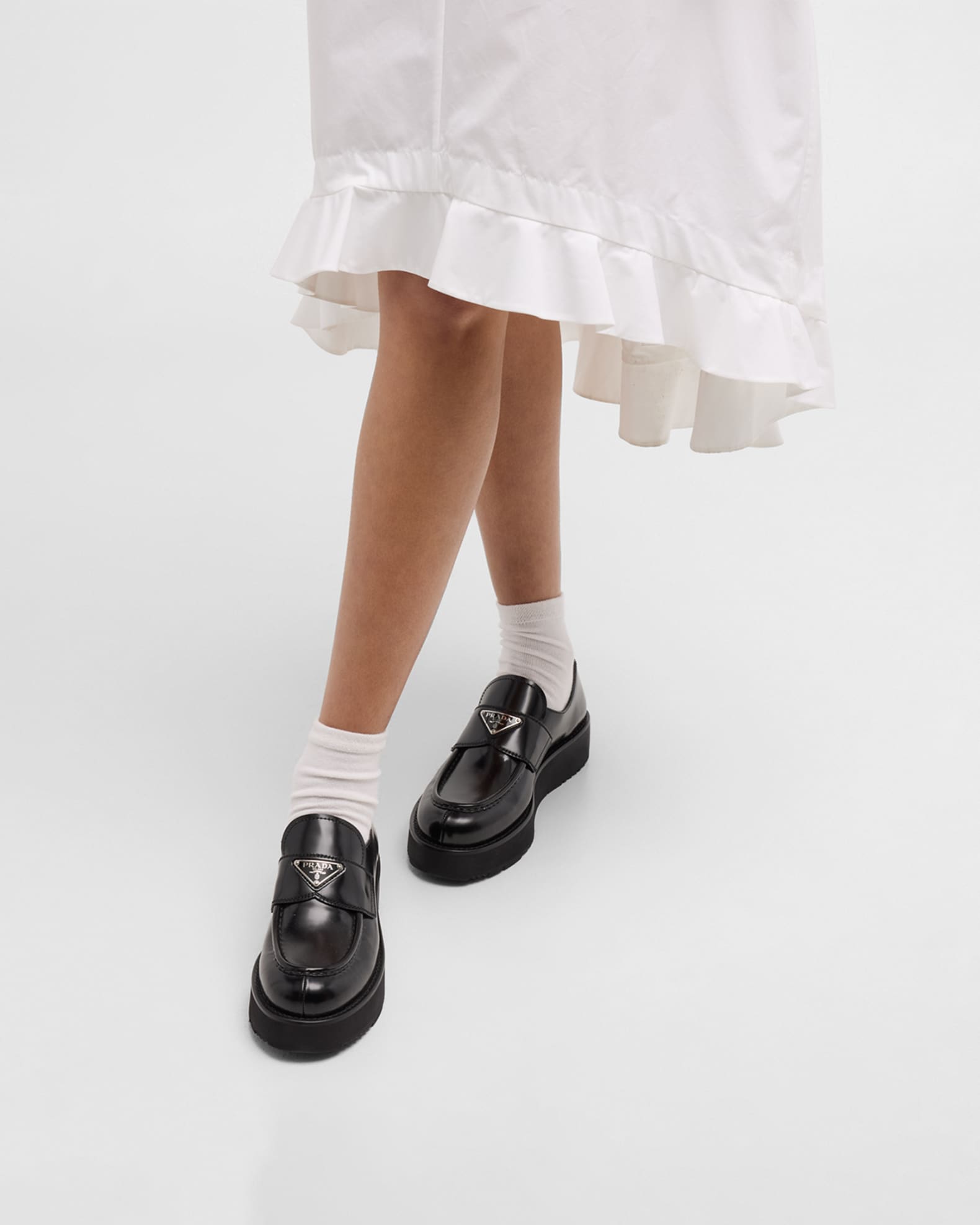Flatform Leather Loafers 1
