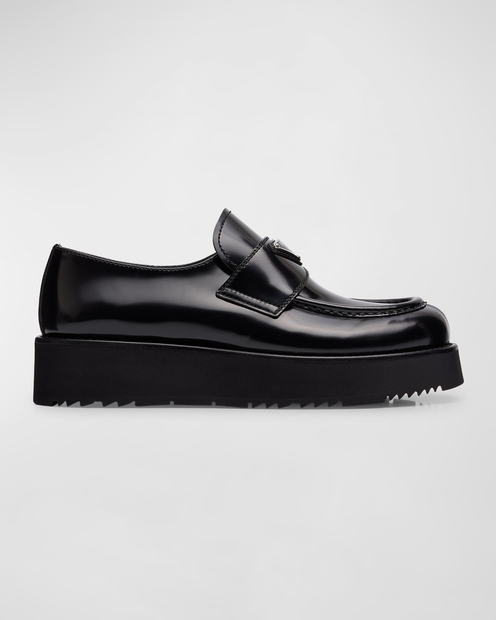 Flatform Leather Loafers