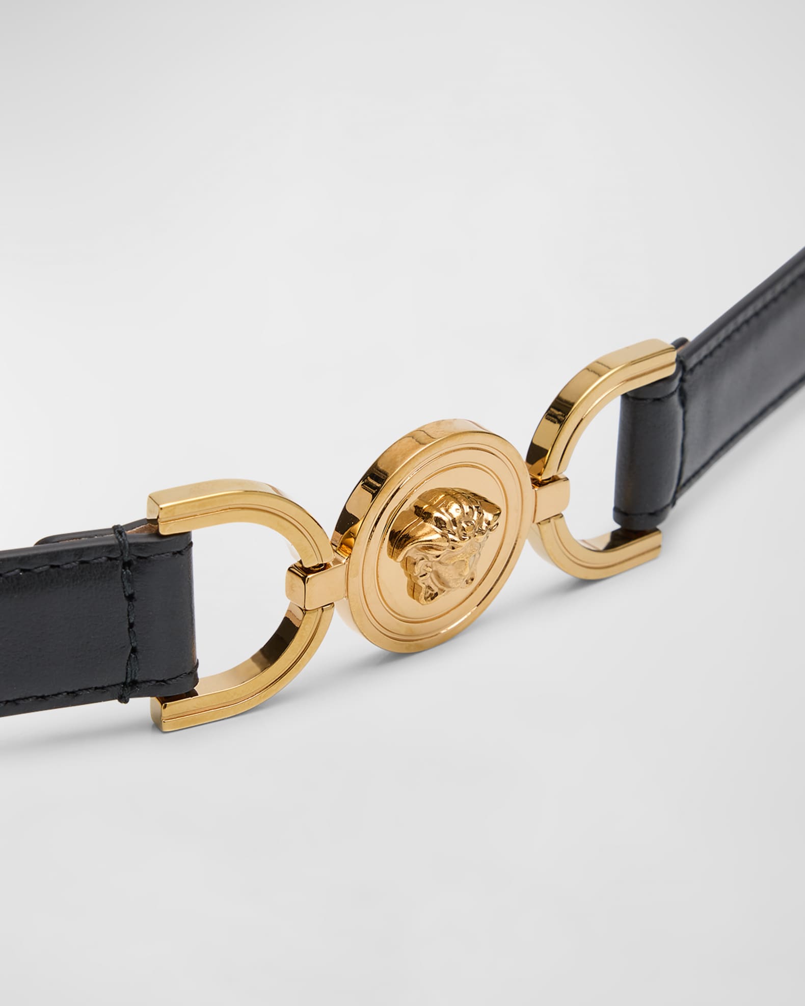 【SALE／60%OFF】 Versace Marcus Neiman | Belt Leather Skinny 95 Medusa 小物