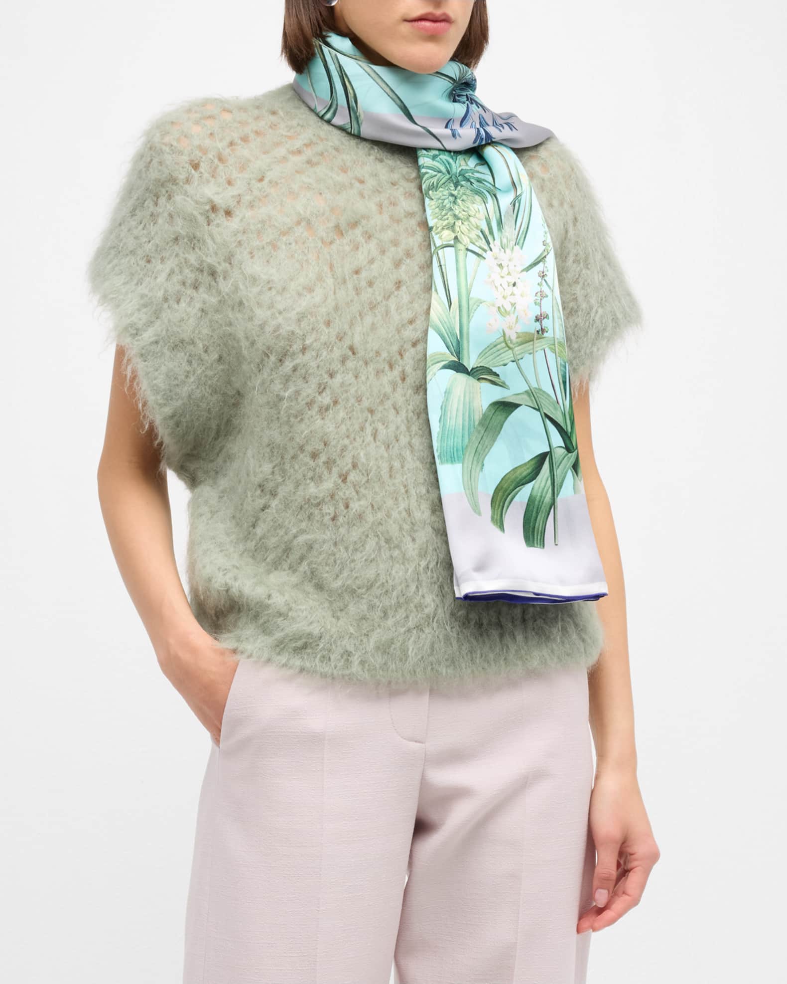 Vanessa Double-Sided Silk Scarf 1