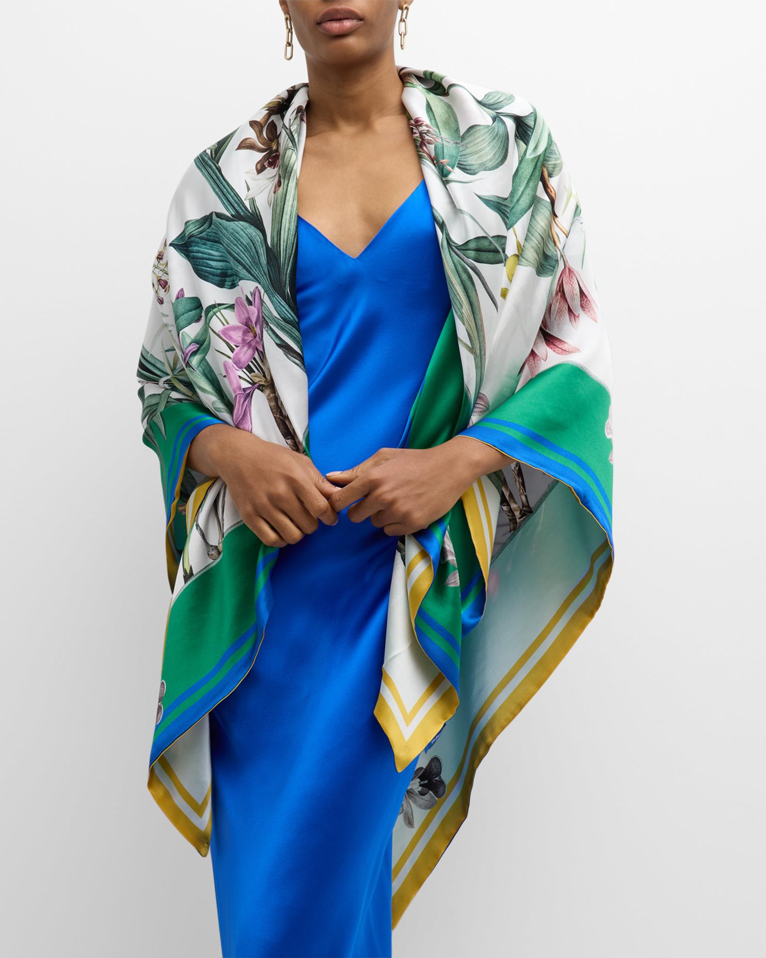 St. Piece Veronica Double-Sided Silk Scarf | Neiman Marcus