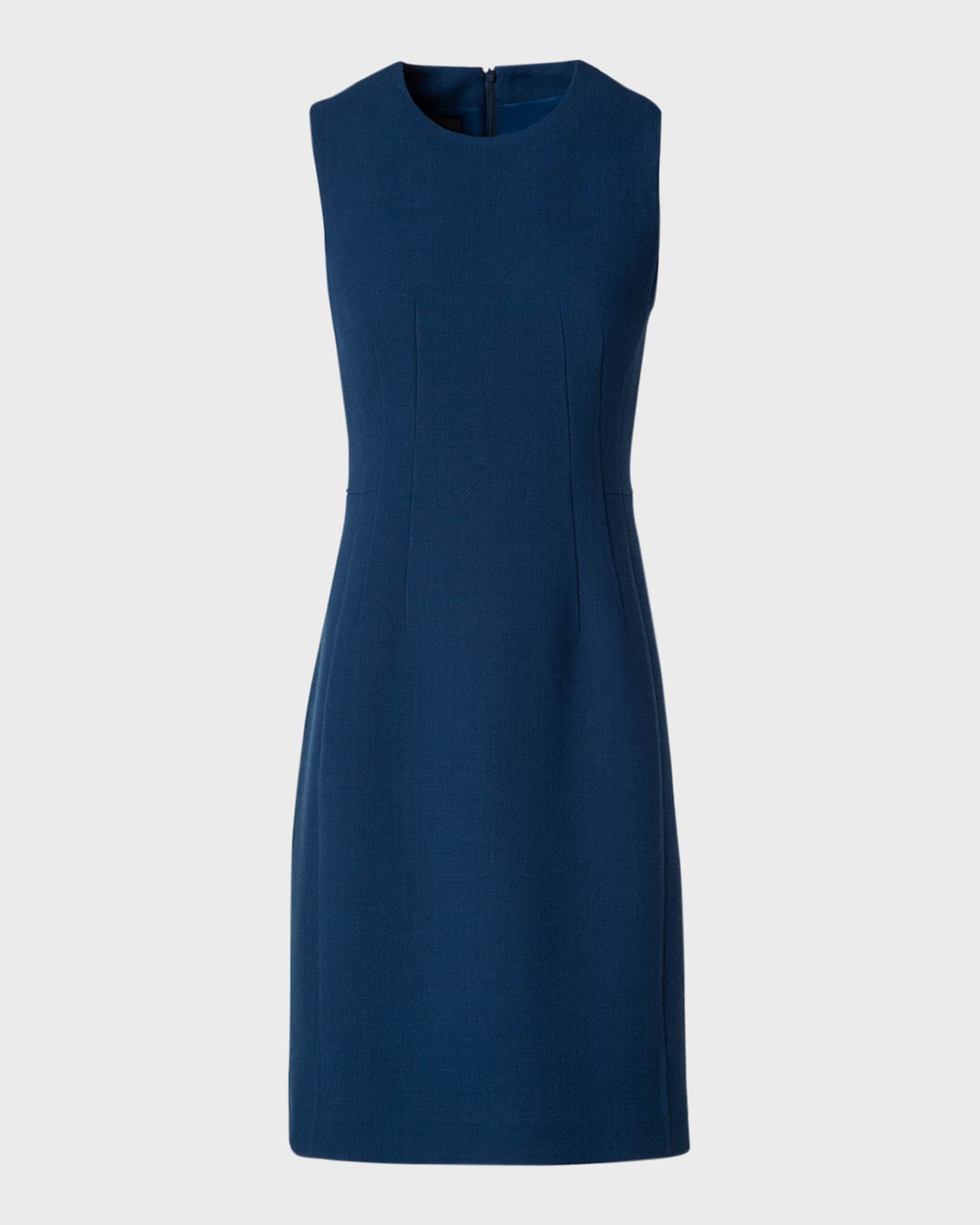 Akris Sleeveless Double-Face Wool Sheath Dress | Neiman Marcus