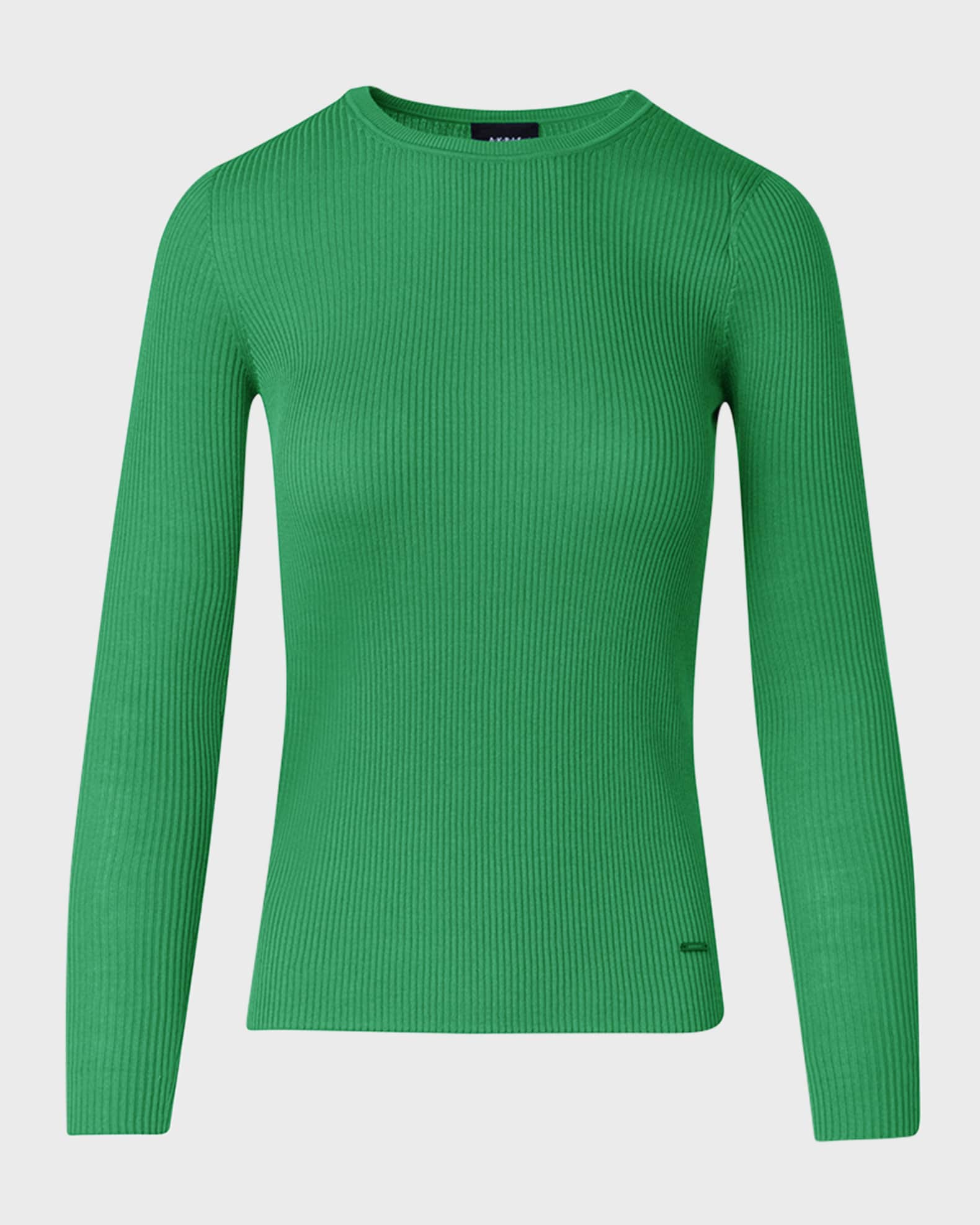 Akris Seamless Rib Knit Silk Cotton Sweater Neiman Marcus
