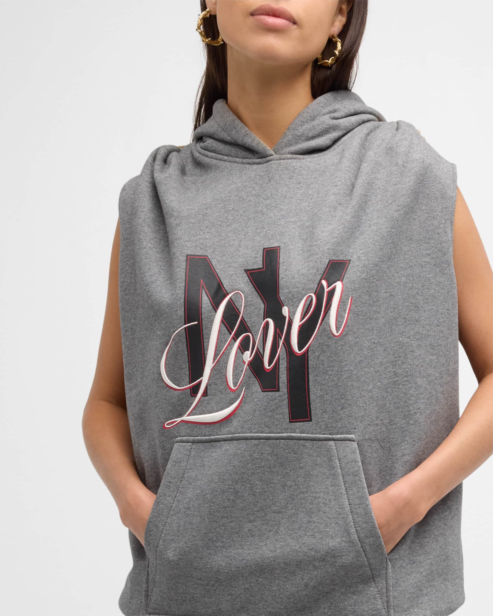3.1 Phillip Lim NY Lover Reversible Sleeveless Hoodie Neiman Marcus