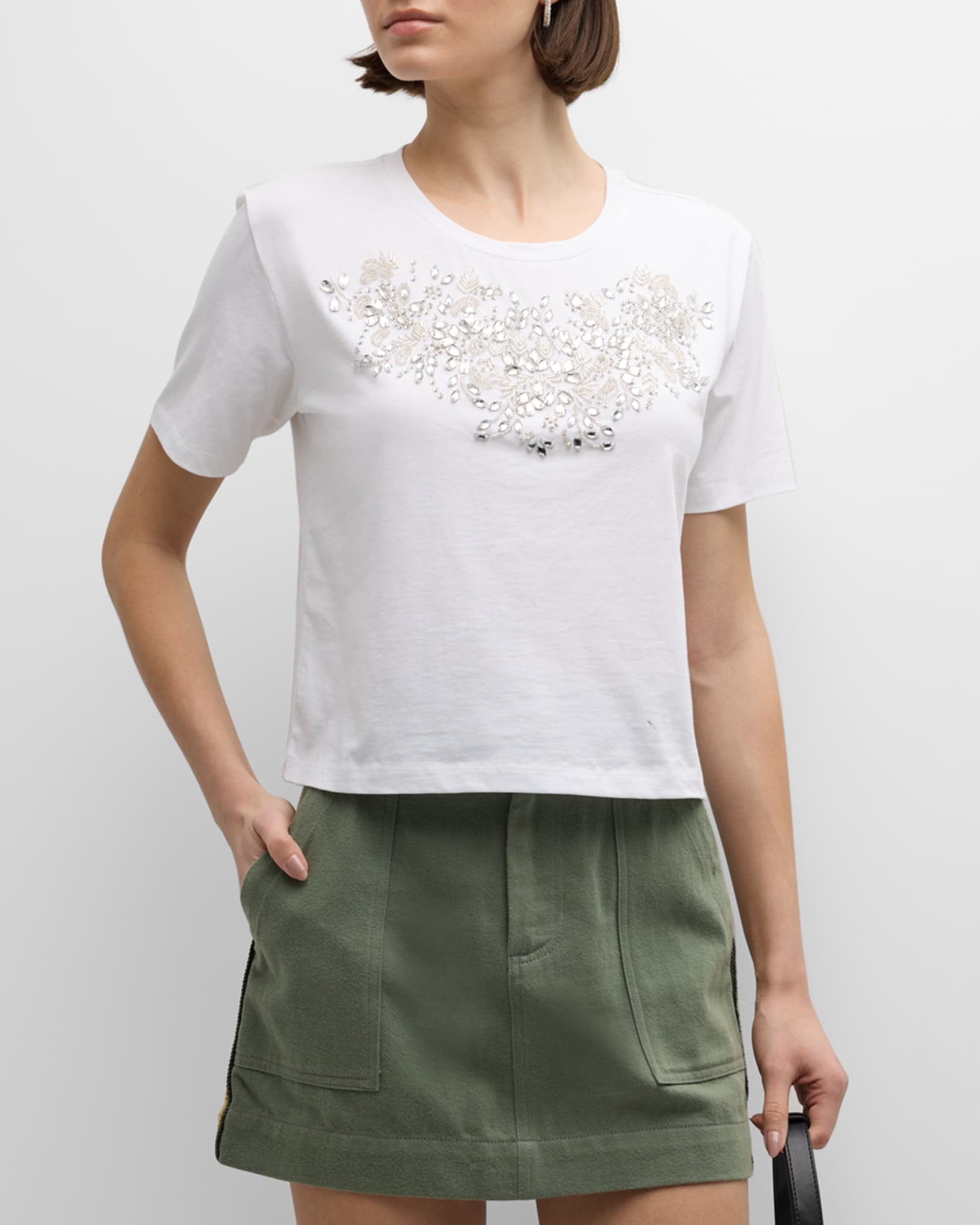 Le Superbe Tiara Embellished Tee Neiman Marcus