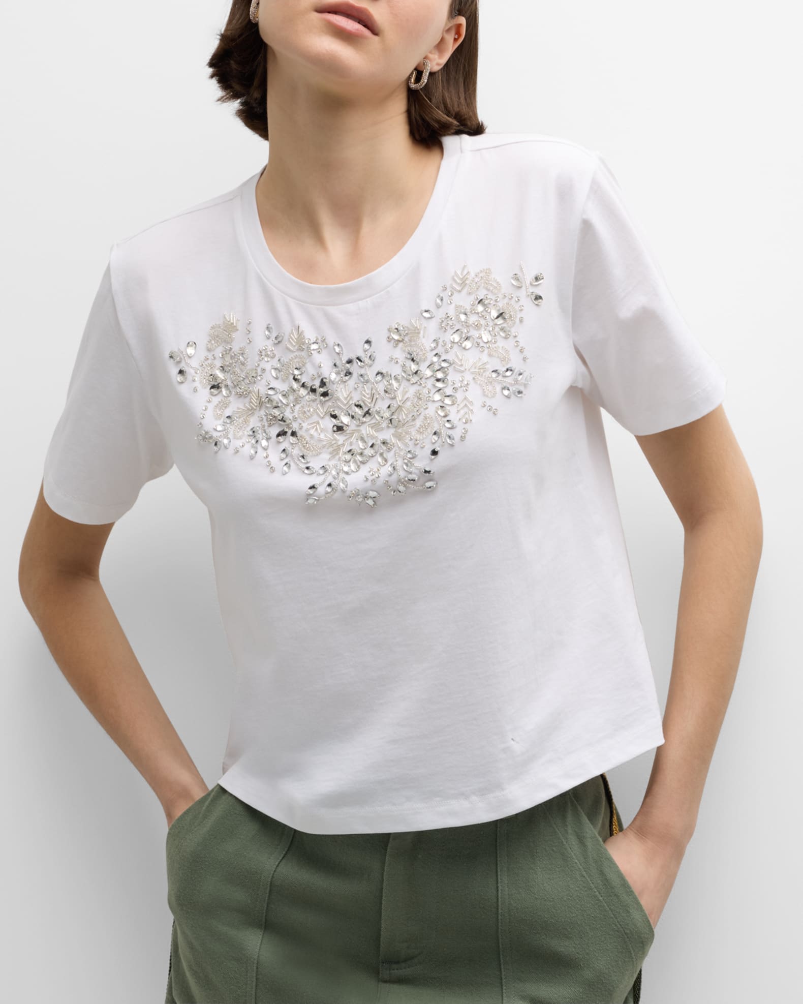 Le Superbe Tiara Embellished Tee Neiman Marcus