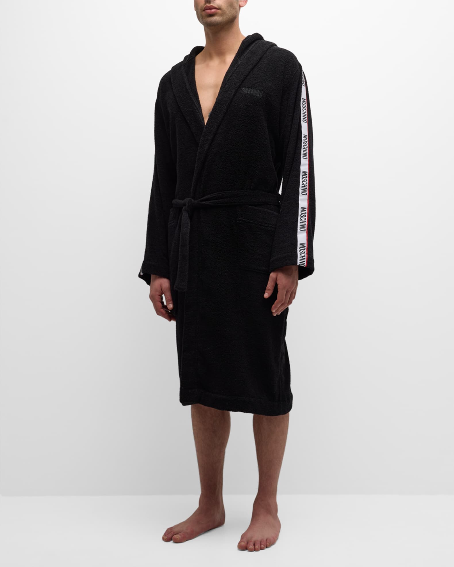 Men s Logo Tape Toweling Robe