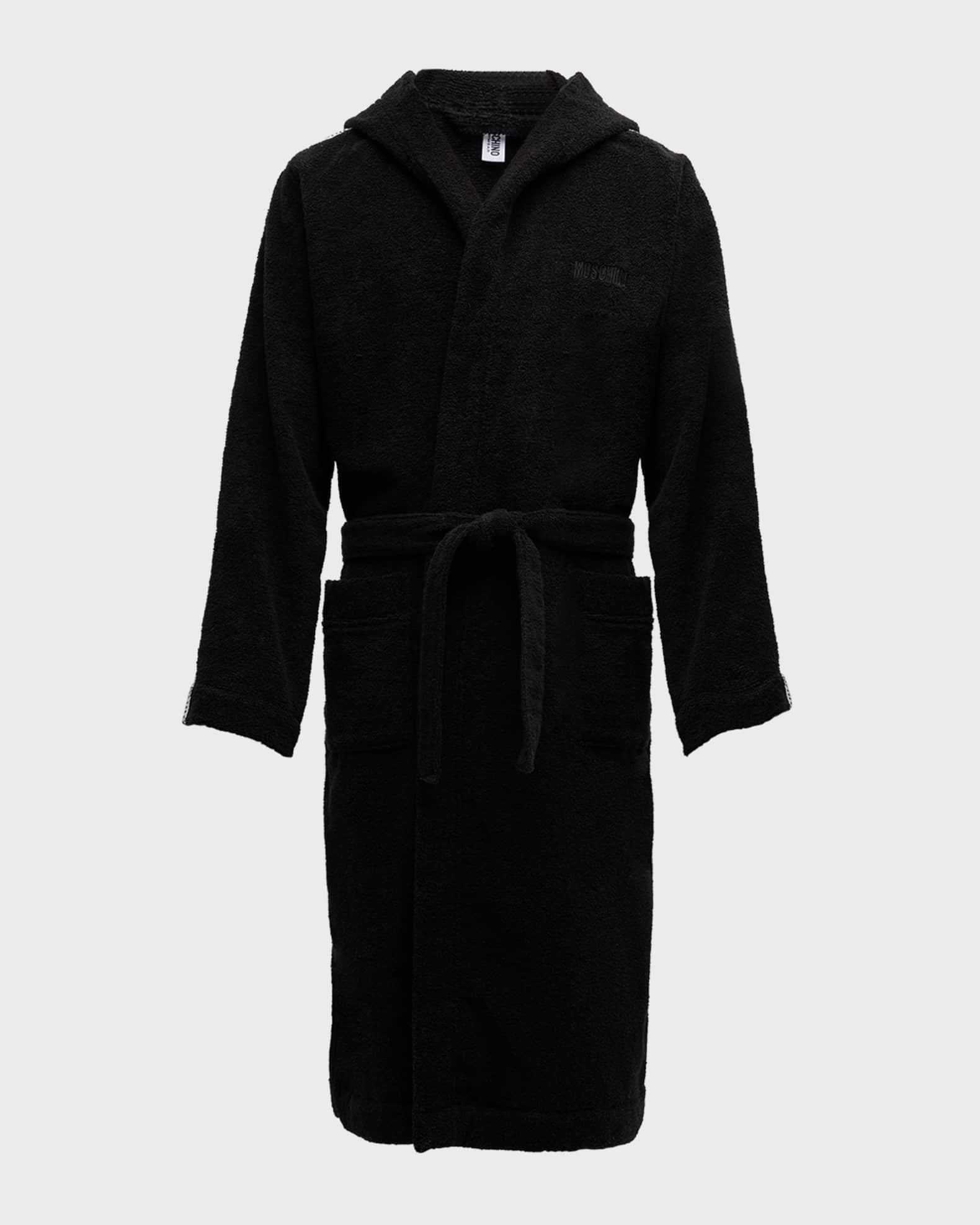 Men's Logo-Tape Toweling Robe 0