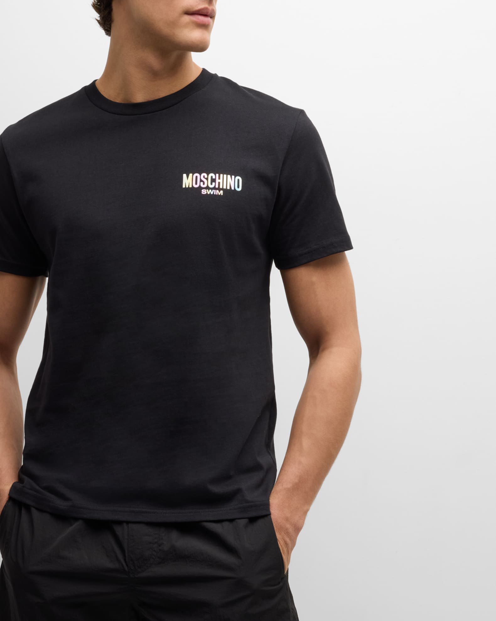 Men s Rainbow Swim Logo T Shirt