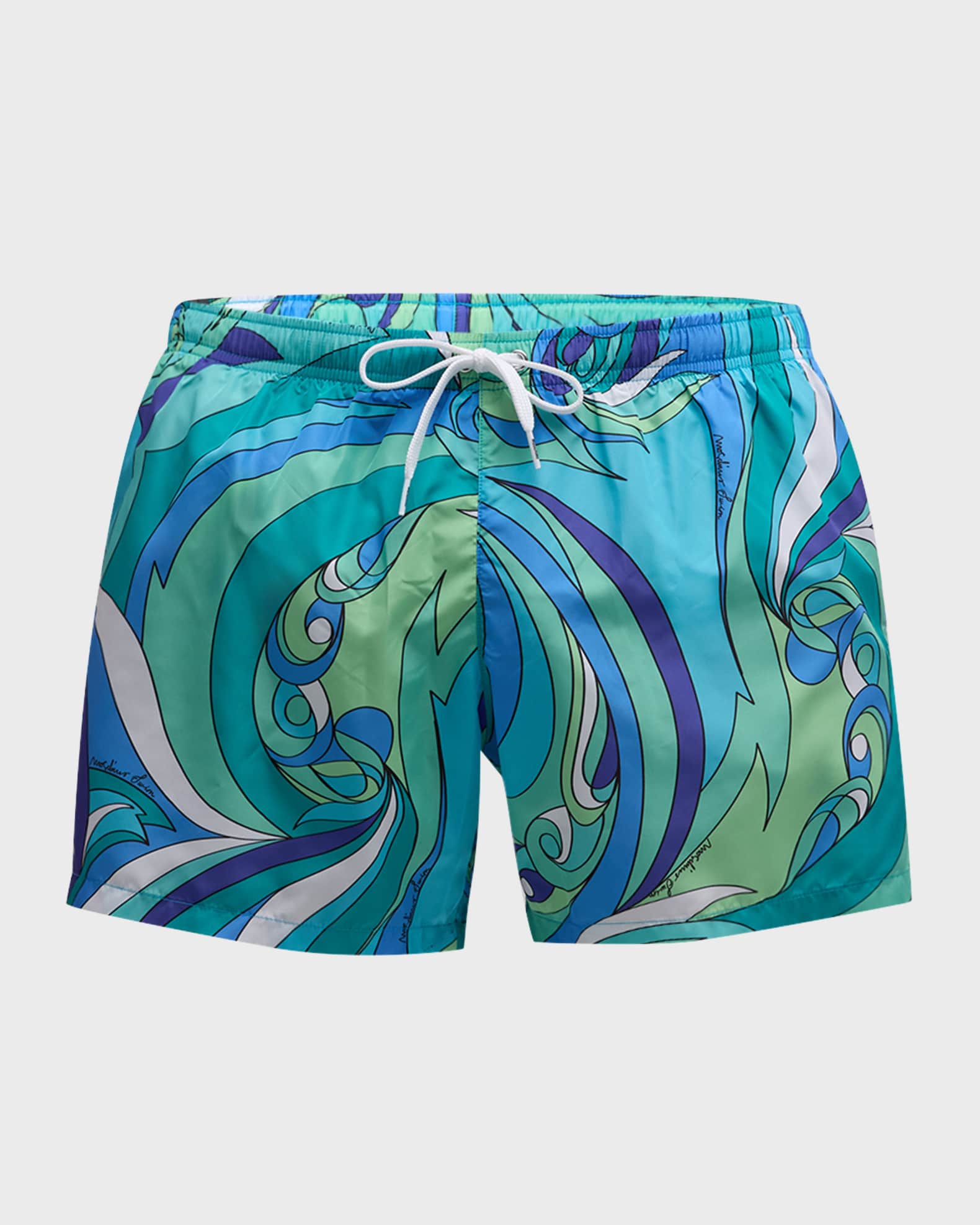 Men s Fantasy Wave Print Swim Shorts