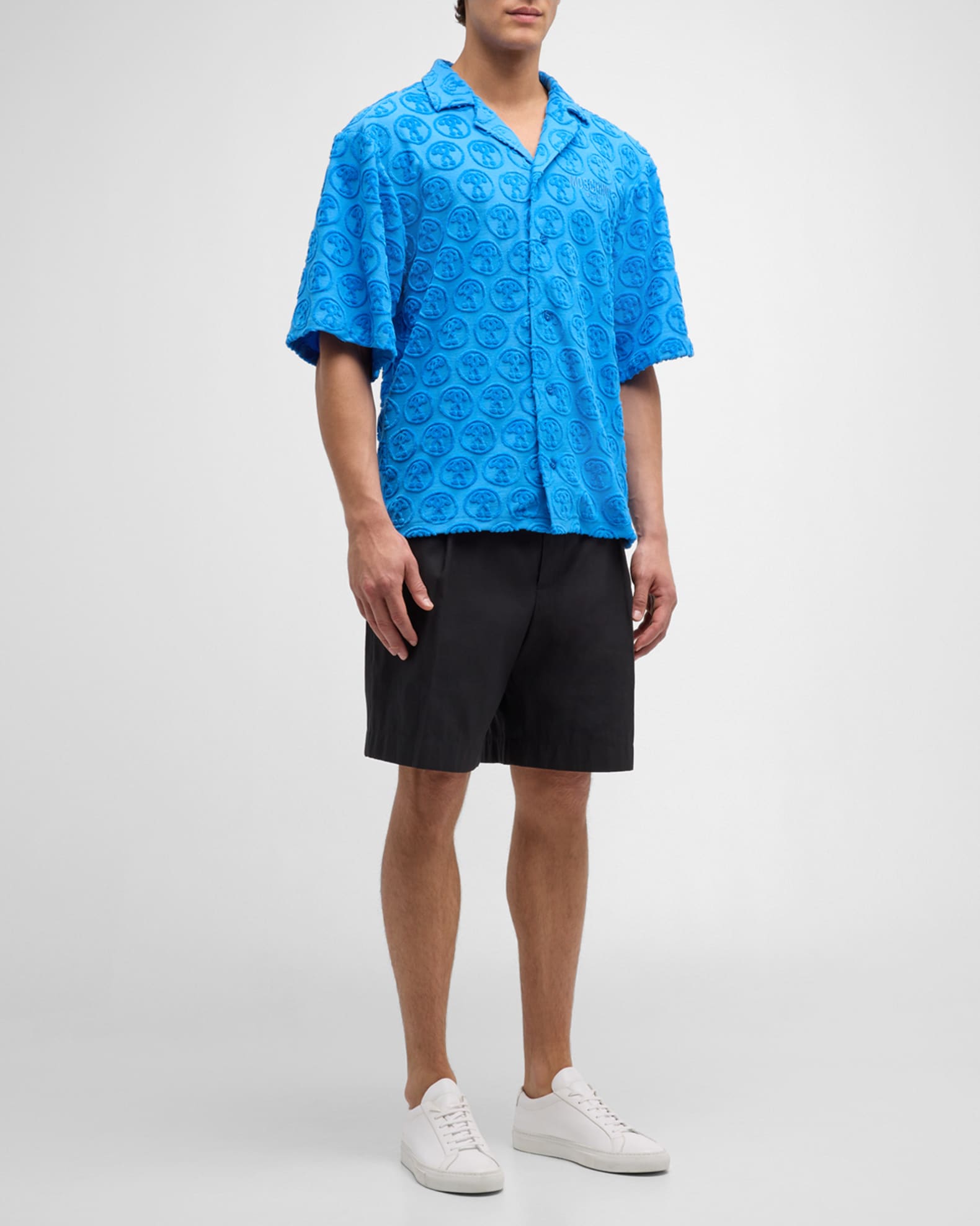 Men's Monogram Toweling Camp Shirt 1