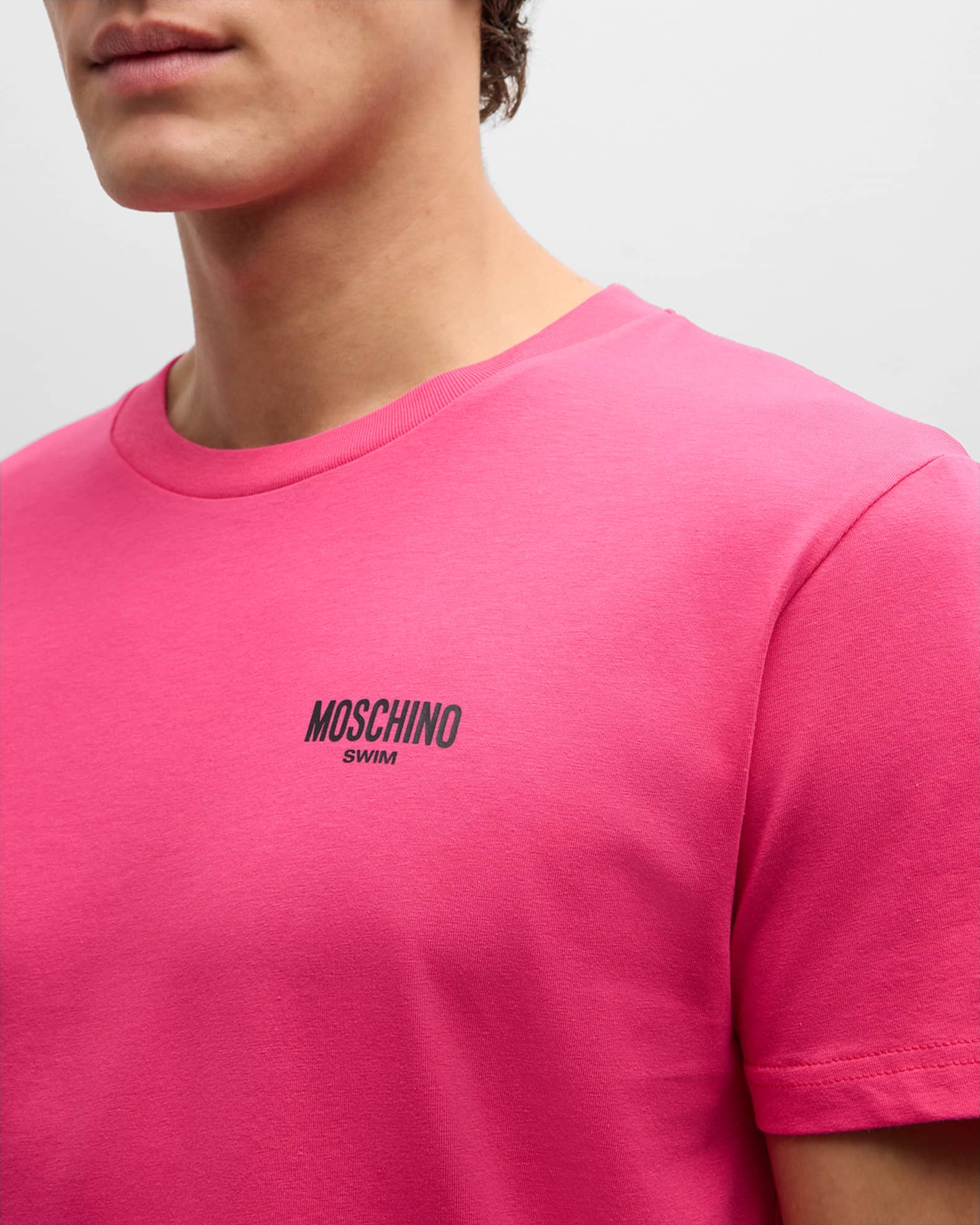 Moschino(モスキーノ) SWIM ロゴ Tシャツ Moschino Men's Swim Logo T-Shirt | Neiman Marcus