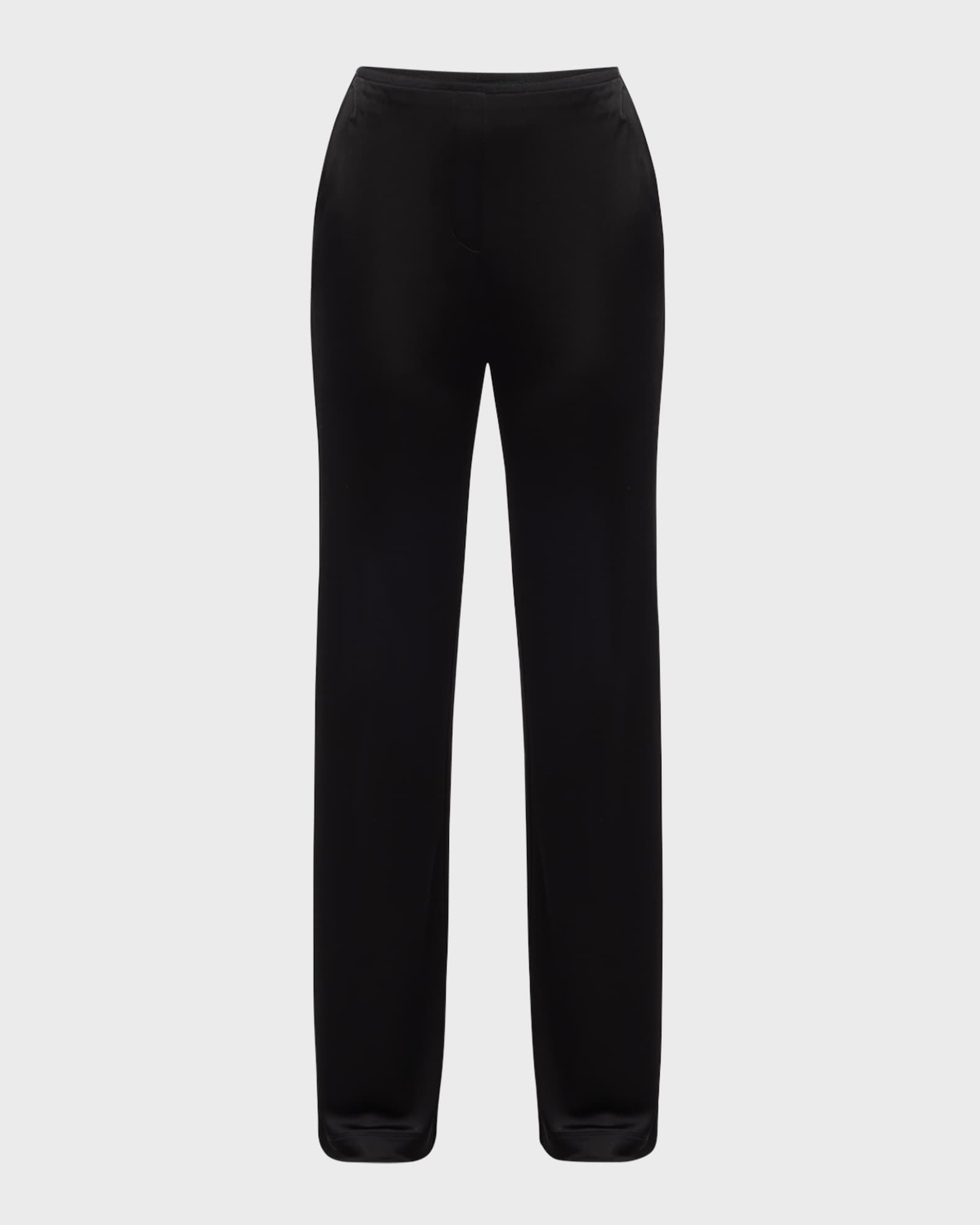 Straight-Leg Fluid Pull-On Pants 0