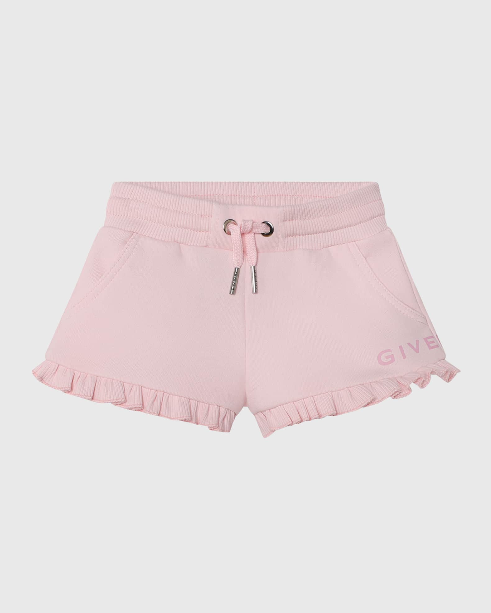 Girl's 4G Logo-Print Flounce Shorts, Size 12M-3 0