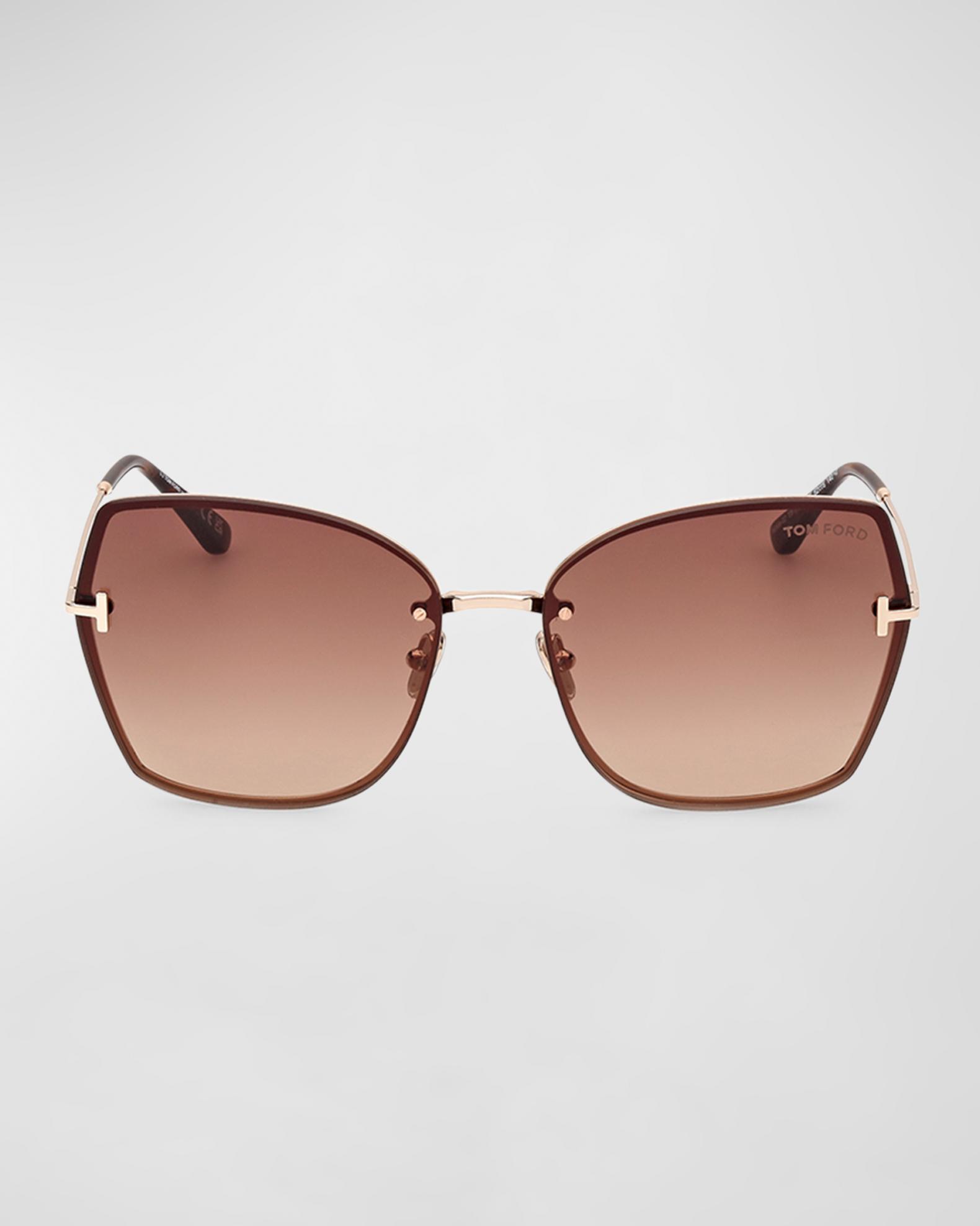 Tom Ford Nickie TF842 28F Gold Butterfly Sunglasses Frames Tom Ford Nickie FT0842 28F - Sunglasses for Woman - LookerOnline main image 3