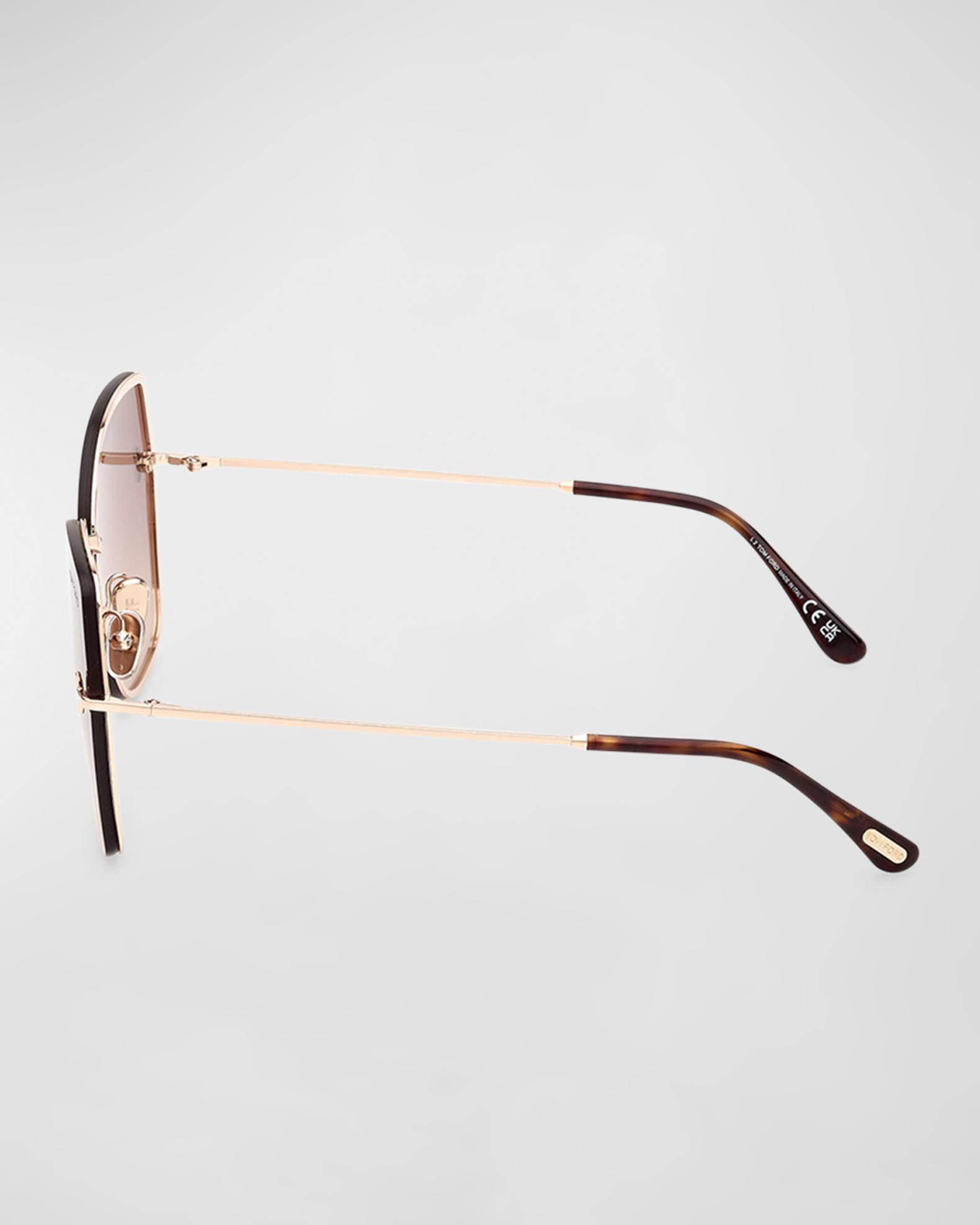 Tom Ford Nickie TF842 28F Gold Butterfly Sunglasses Frames Tom Ford Nickie FT0842 28F - Sunglasses for Woman - LookerOnline main image 2