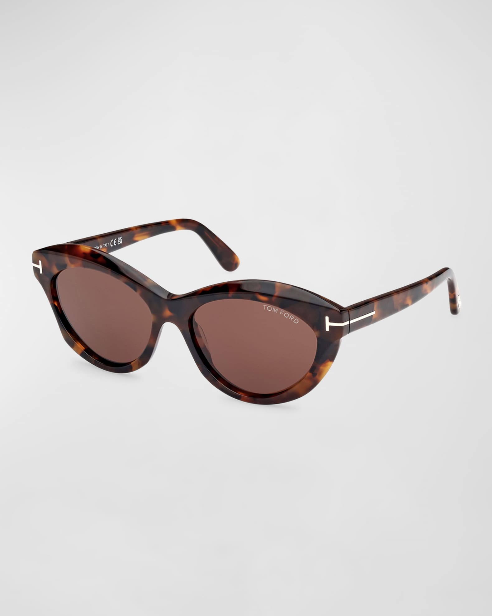 TOM FORD Toni Acetate Oval Sunglasses