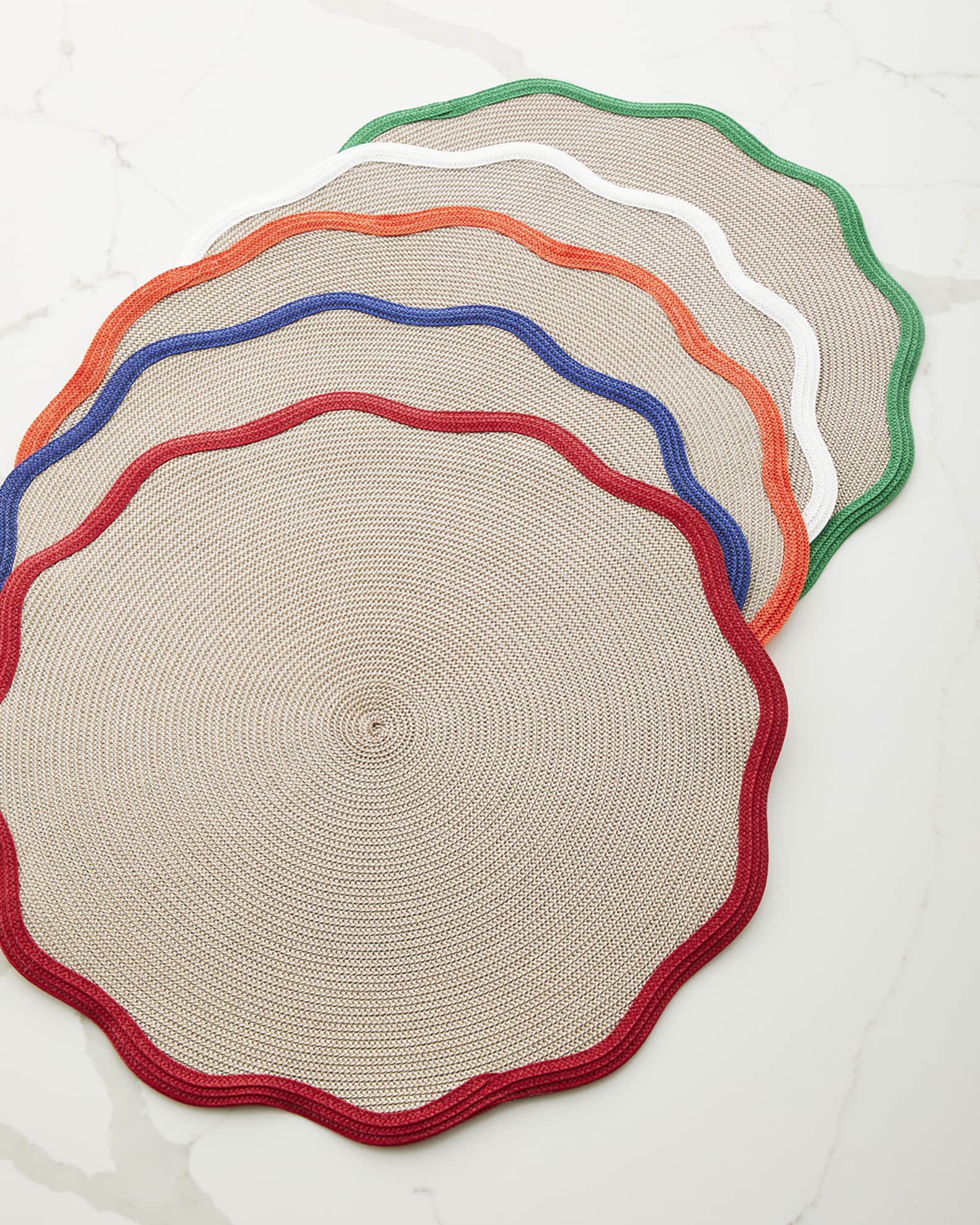 Spring Scallop Border Placemats, Set of 4 0