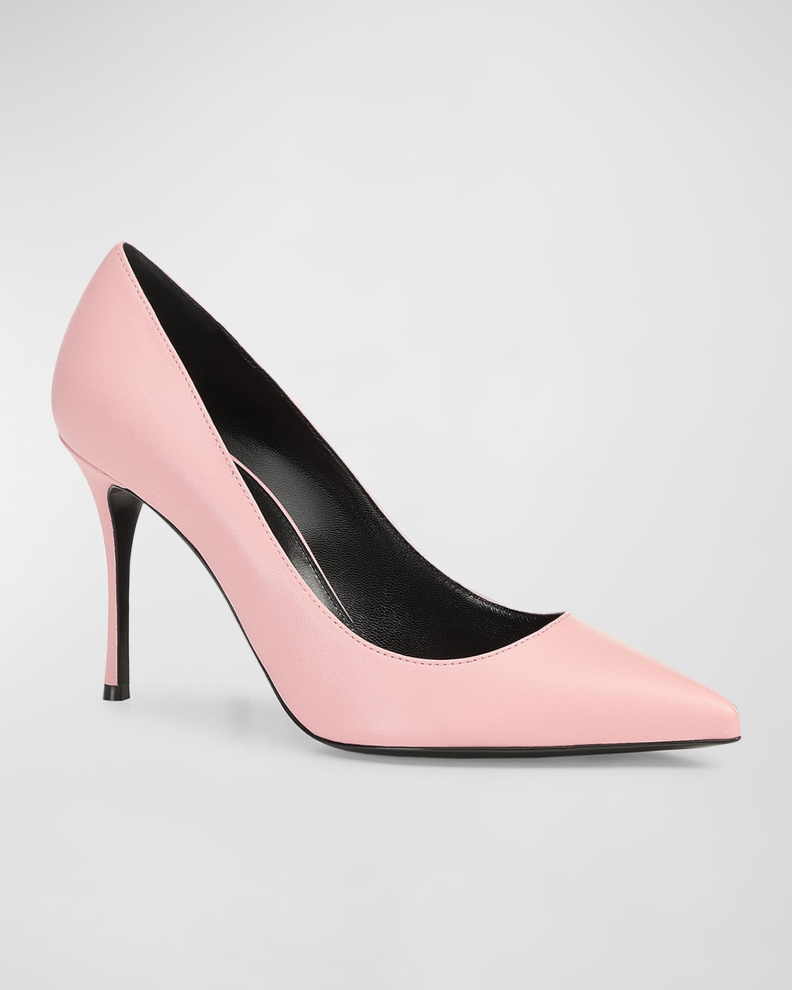 sergio rossi leather pumps